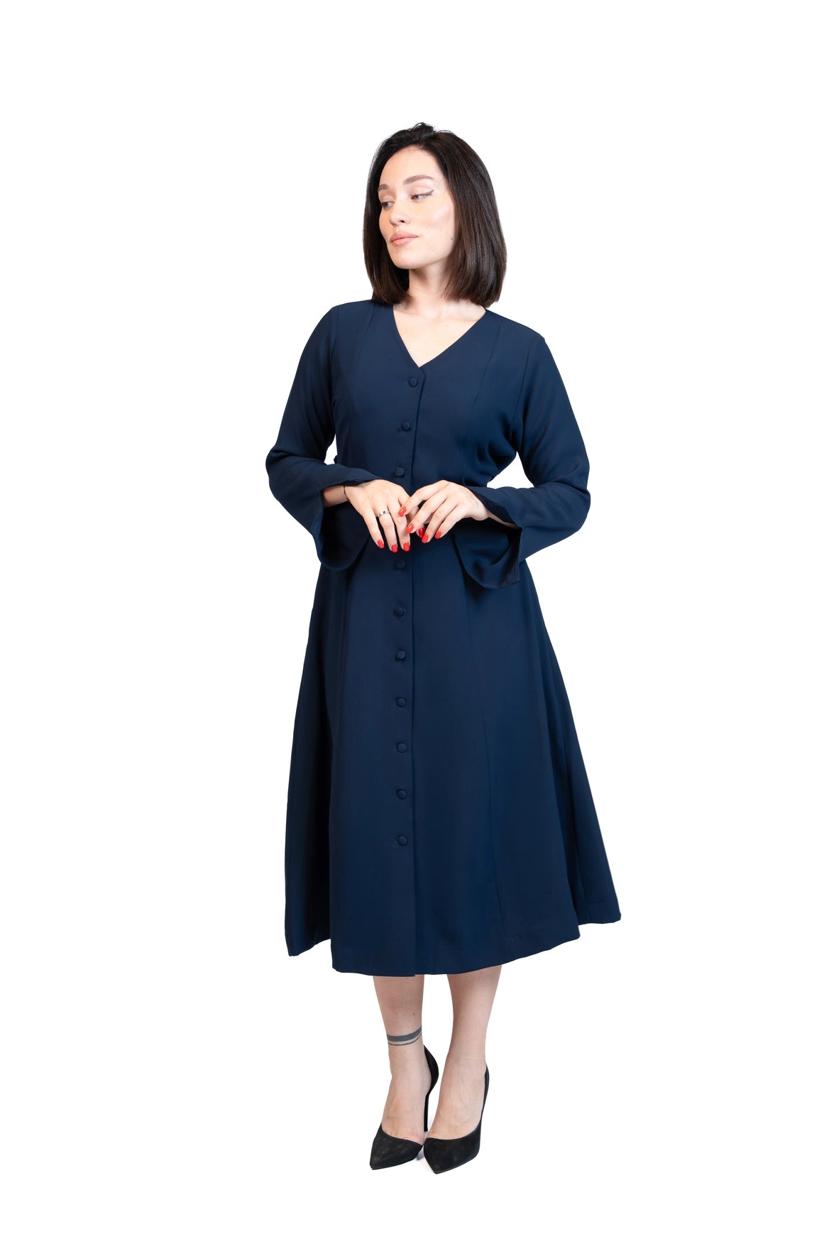 Put Together - Corset-Back Button-Through Dress