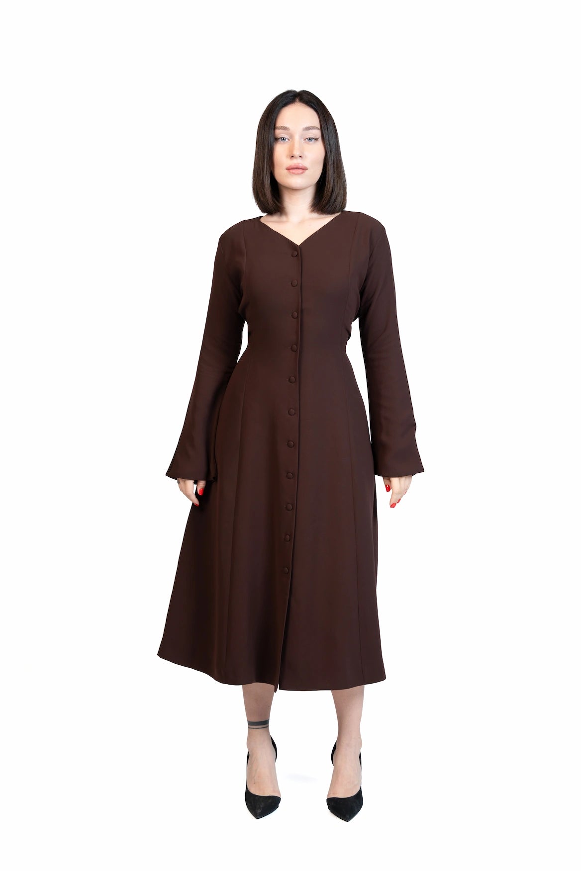Put Together - Corset-Back Button-Through Dress