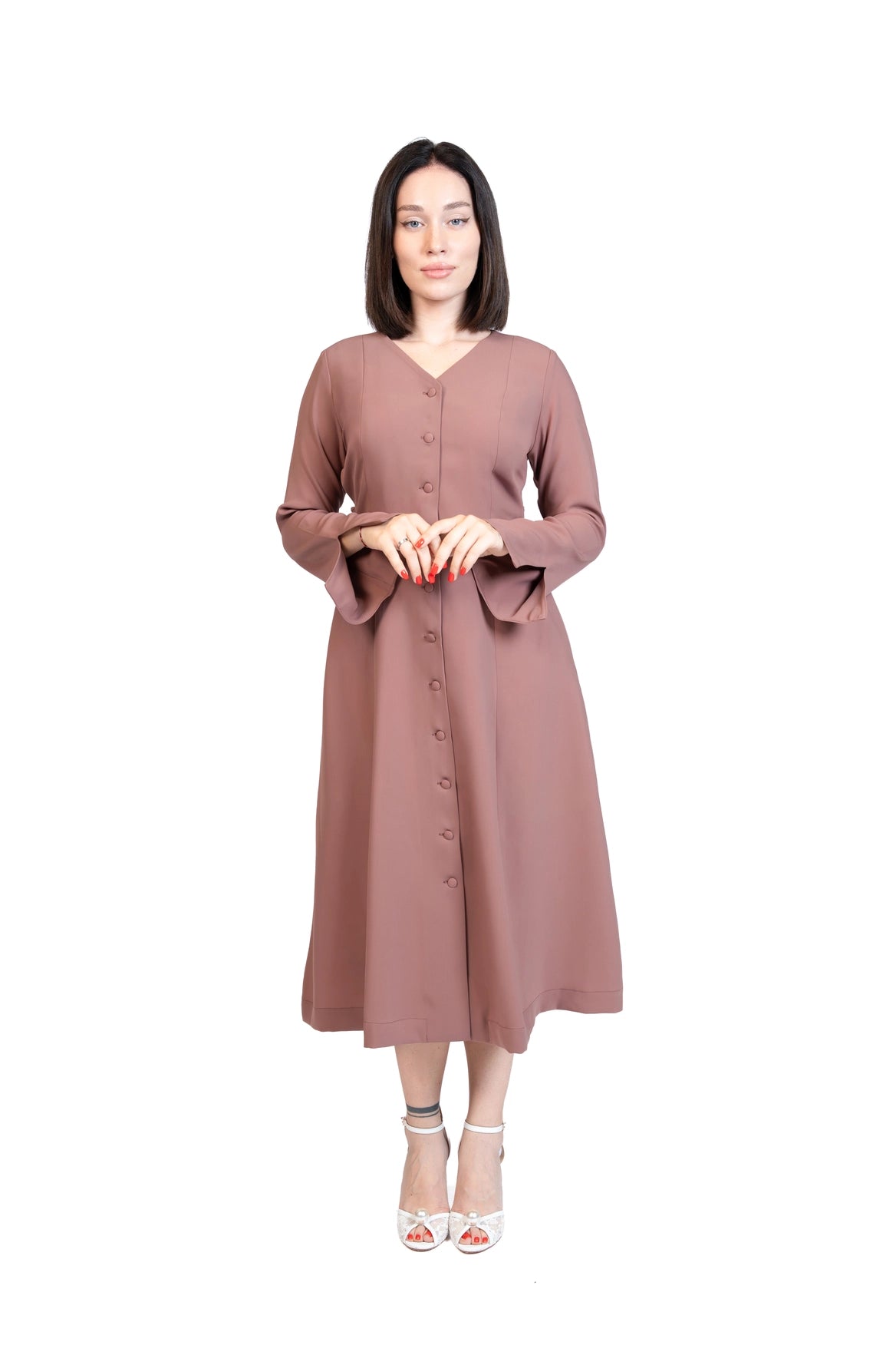 Put Together - Corset-Back Button-Through Dress