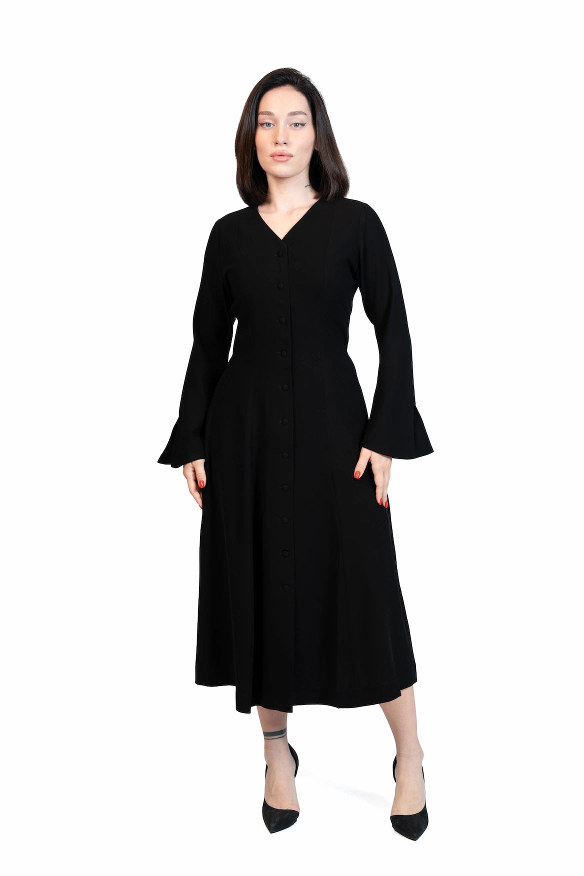 Put Together - Corset-Back Button-Through Dress