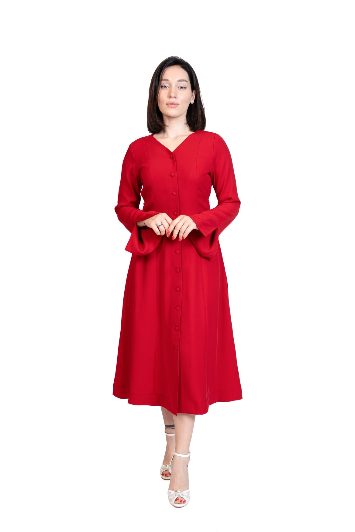 Put Together - Corset-Back Button-Through Dress