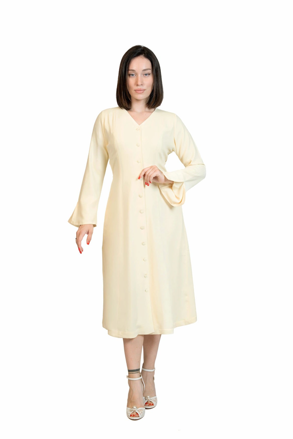 Put Together - Corset-Back Button-Through Dress