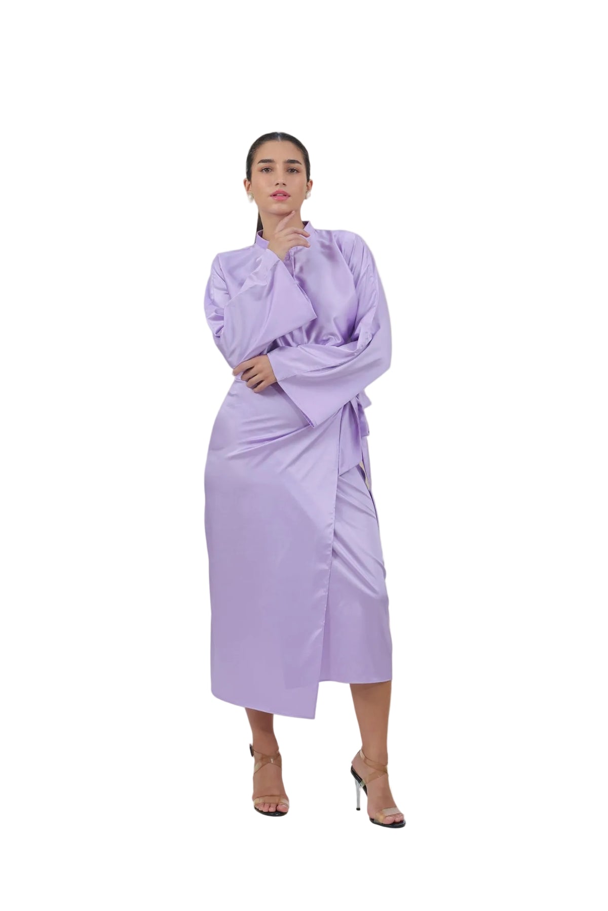 She's the Moment - Women's Silk Wrap Skirt Set
