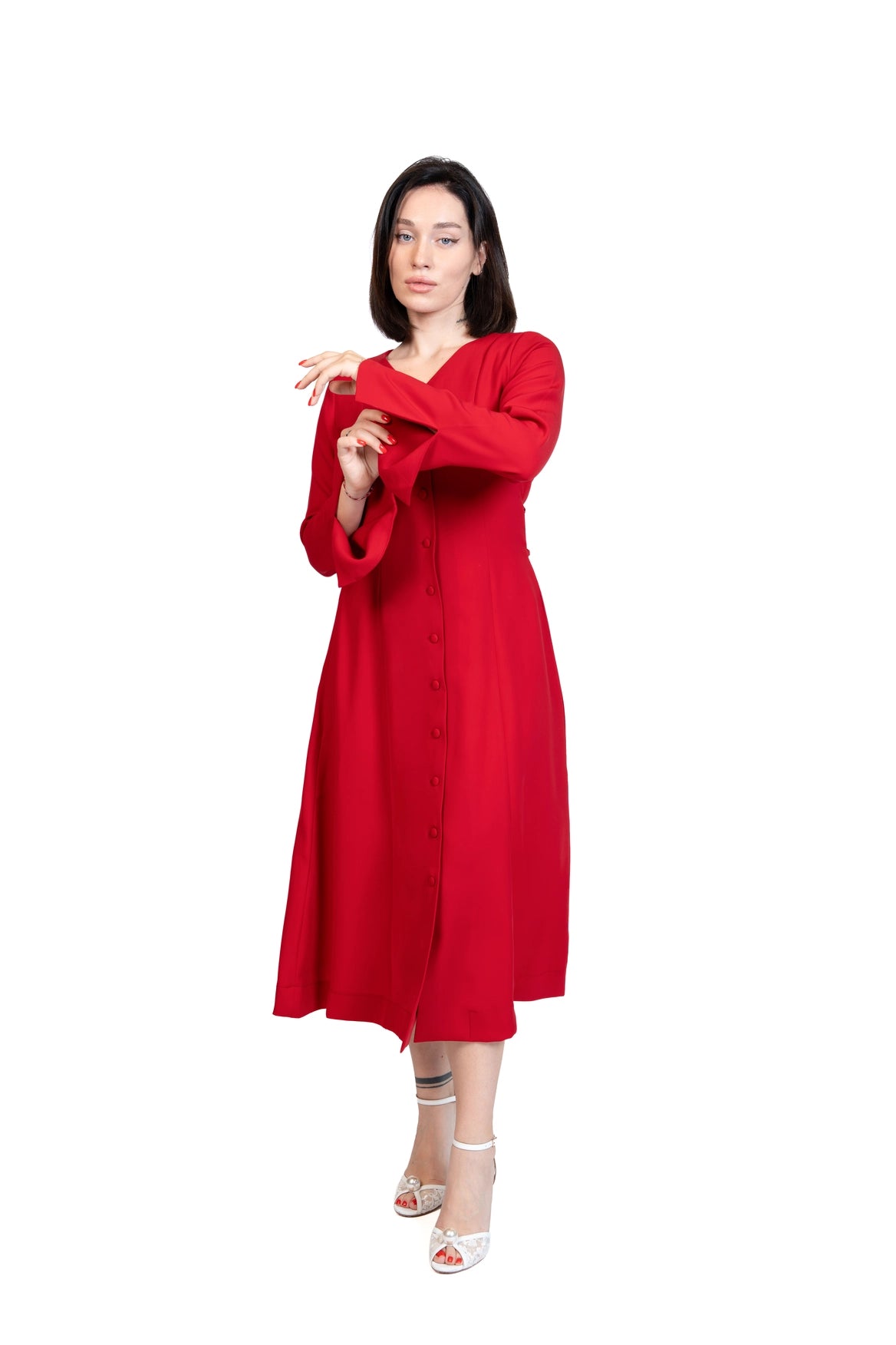 Put Together - Corset-Back Button-Through Dress