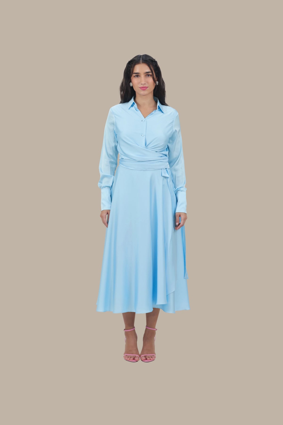 Princess Treatment Only - Women's Silk Wrap Maxi Skirt Set
