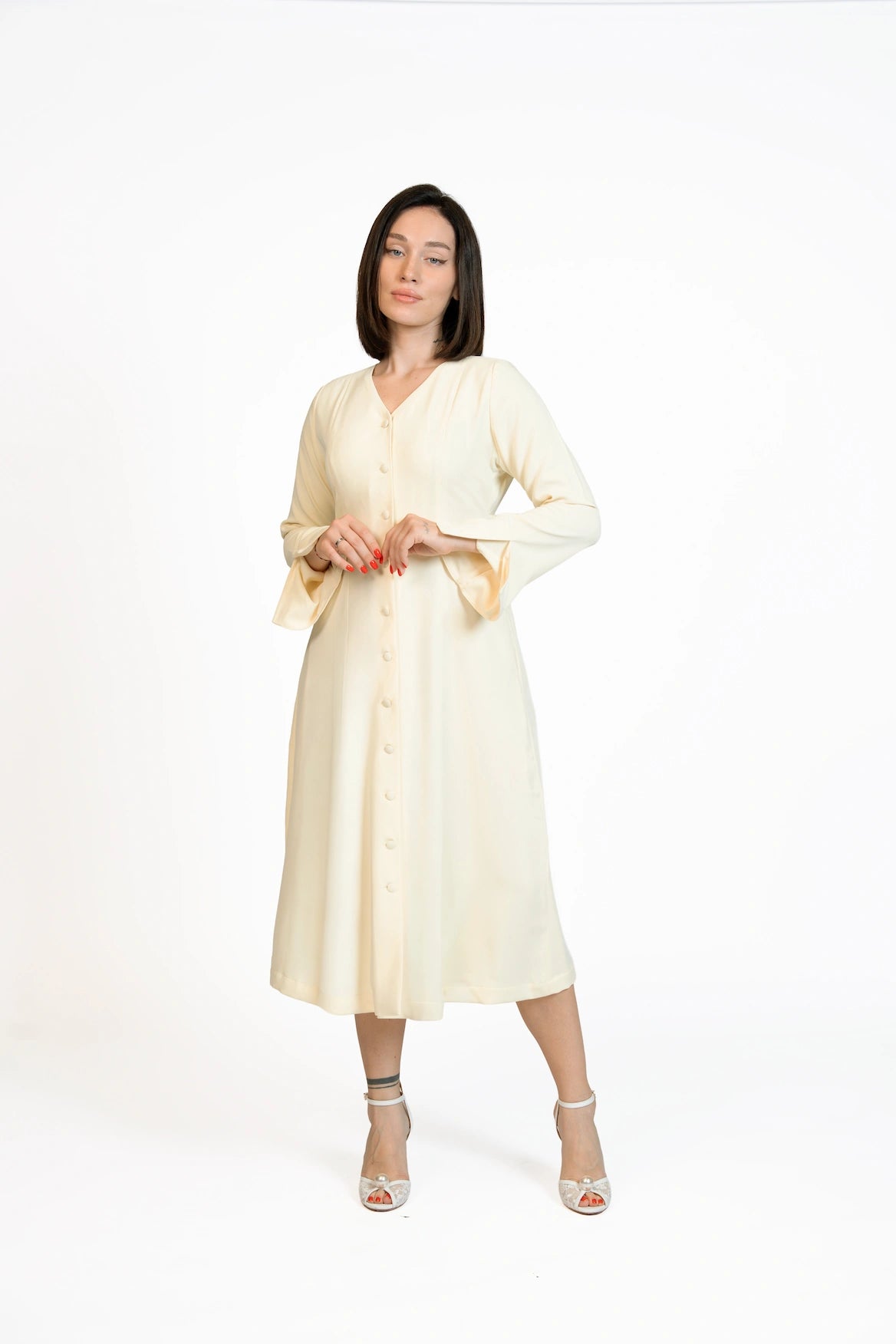 Put Together - Corset-Back Button-Through Dress