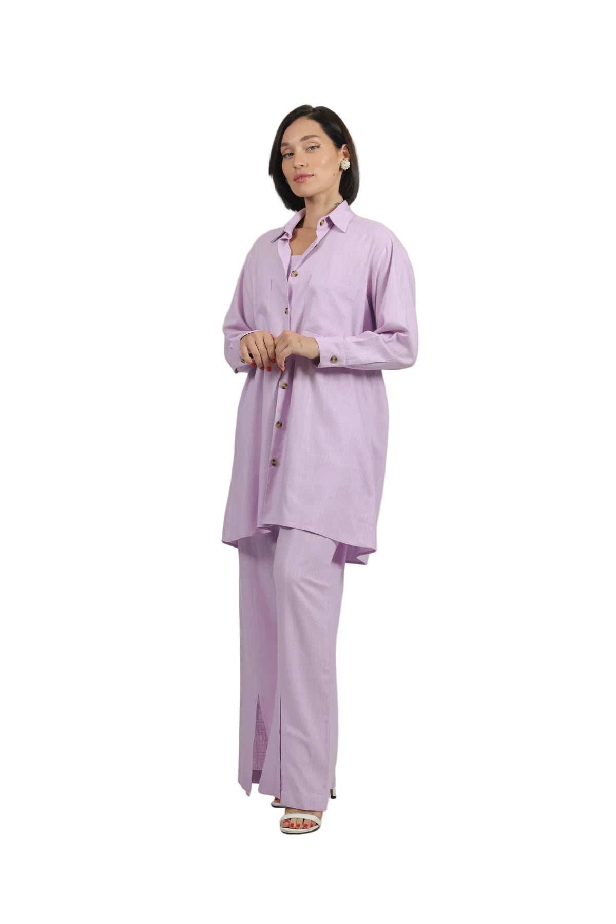 Total Babe Trio - Women's Linen 3-Piece Co-ord Set