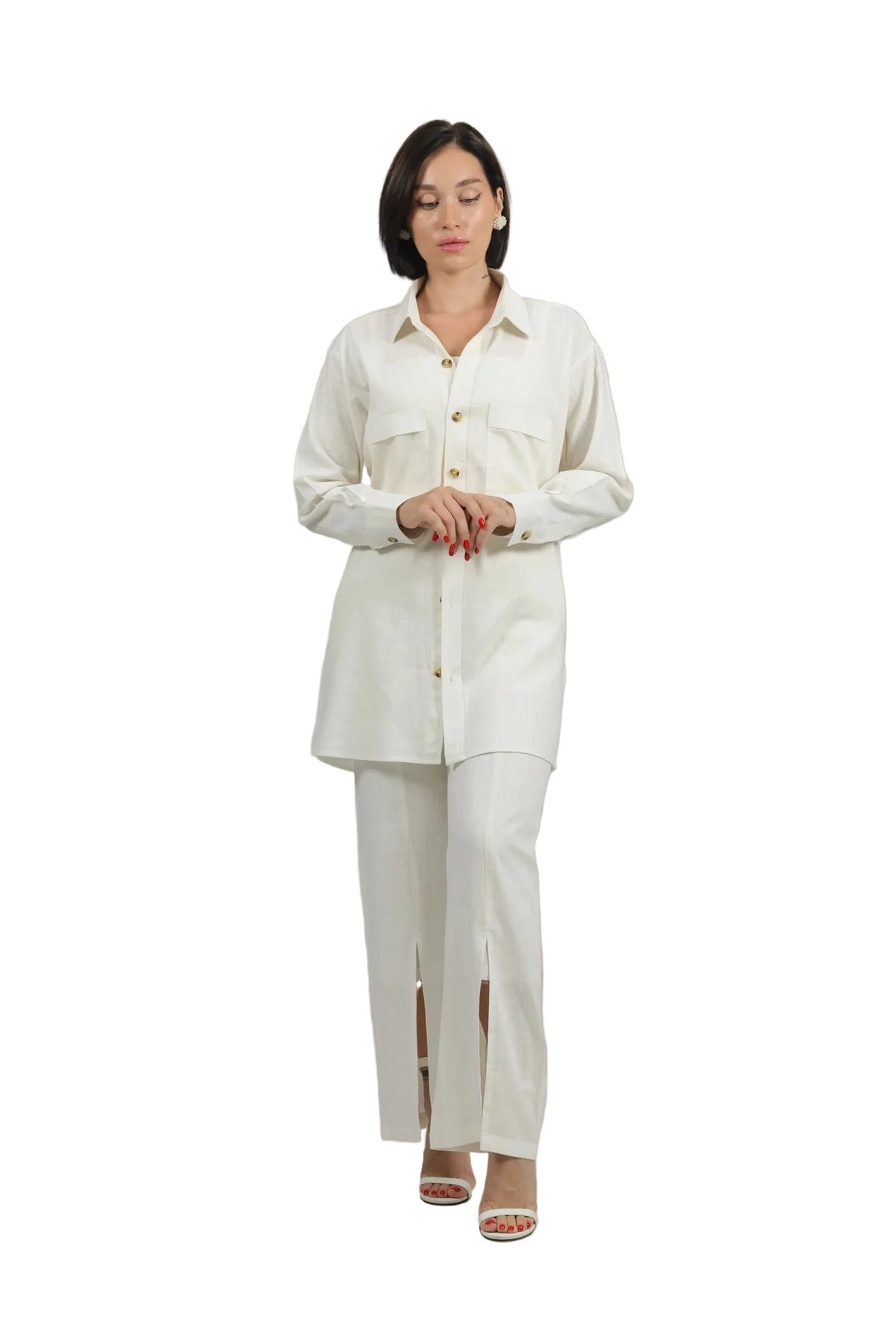 Total Babe Trio - Women's Linen 3-Piece Co-ord Set