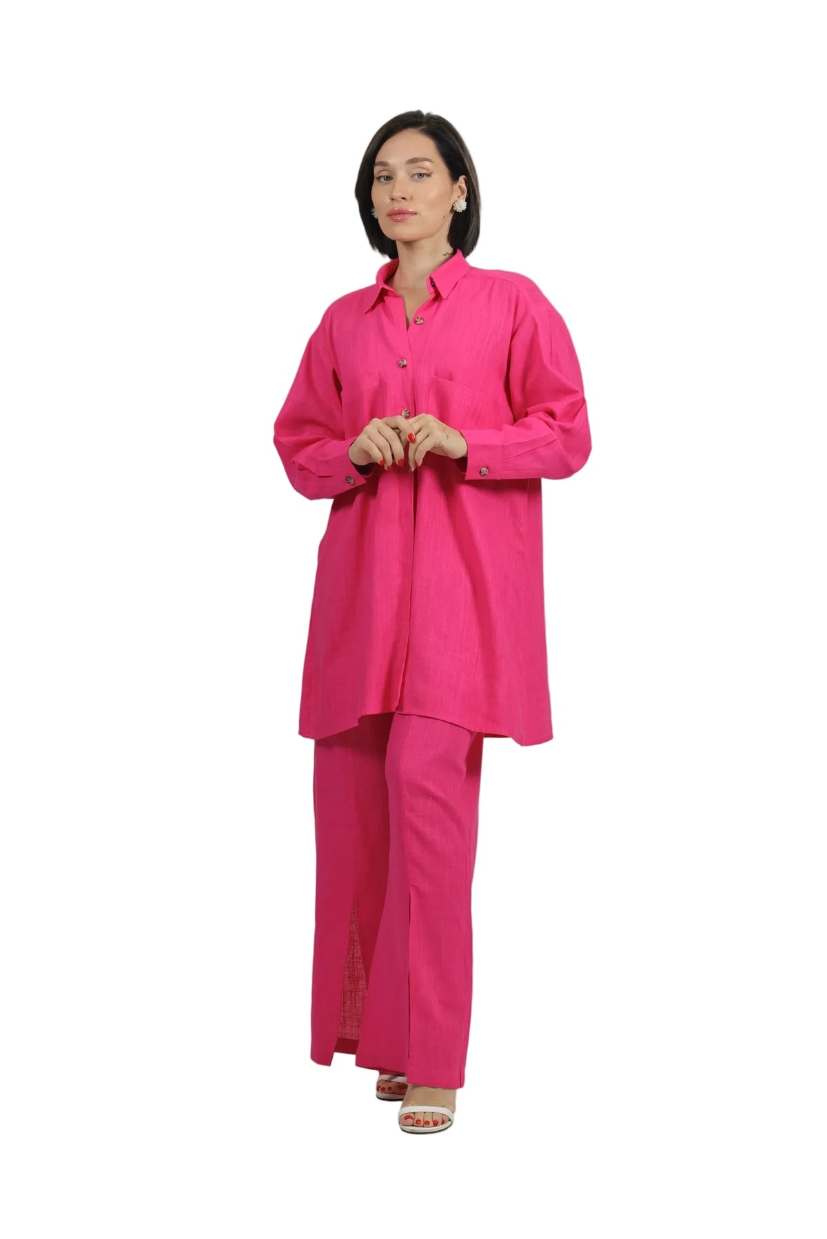 Total Babe Trio - Women's Linen 3-Piece Co-ord Set