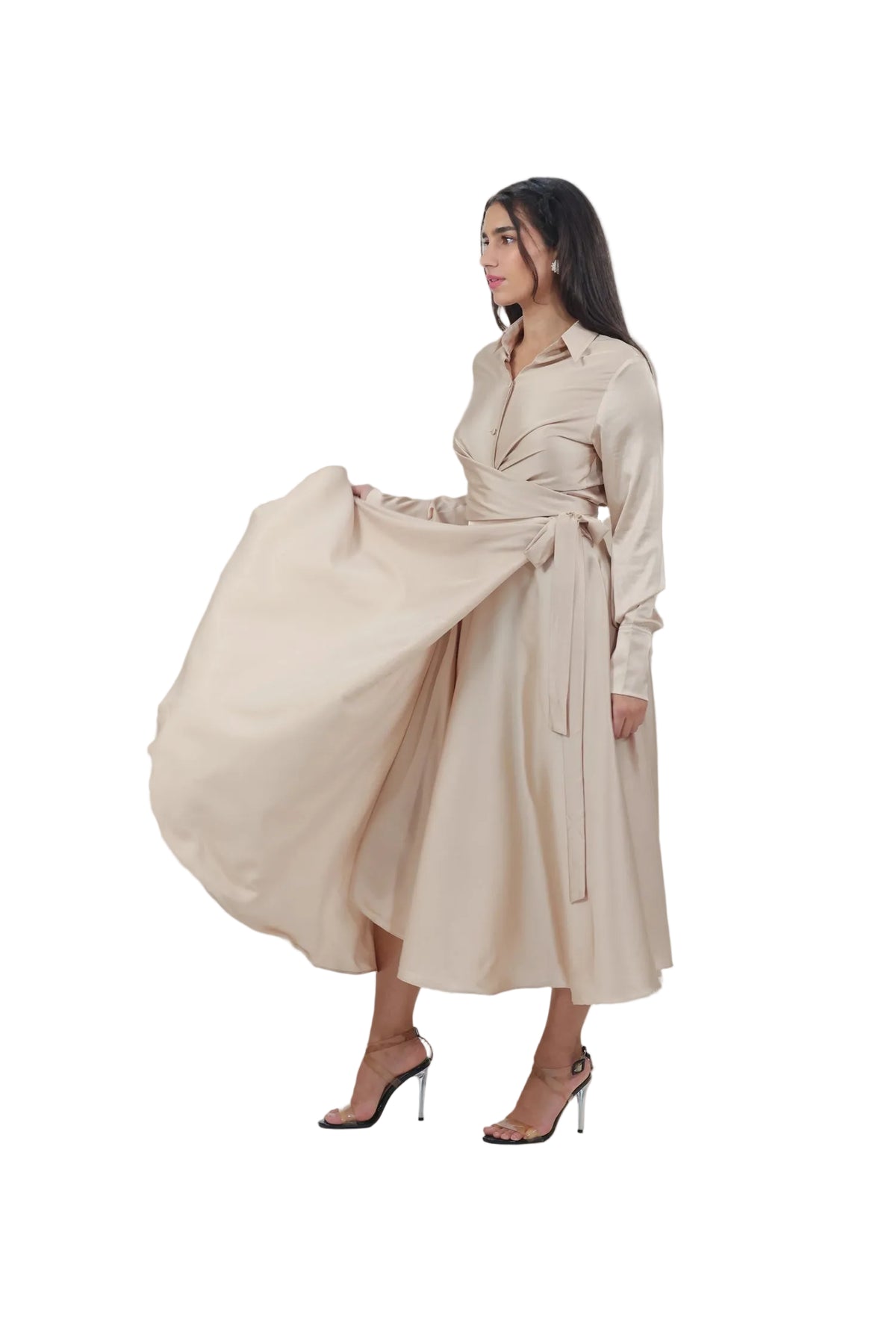 Princess Treatment Only - Women's Silk Wrap Maxi Skirt Set