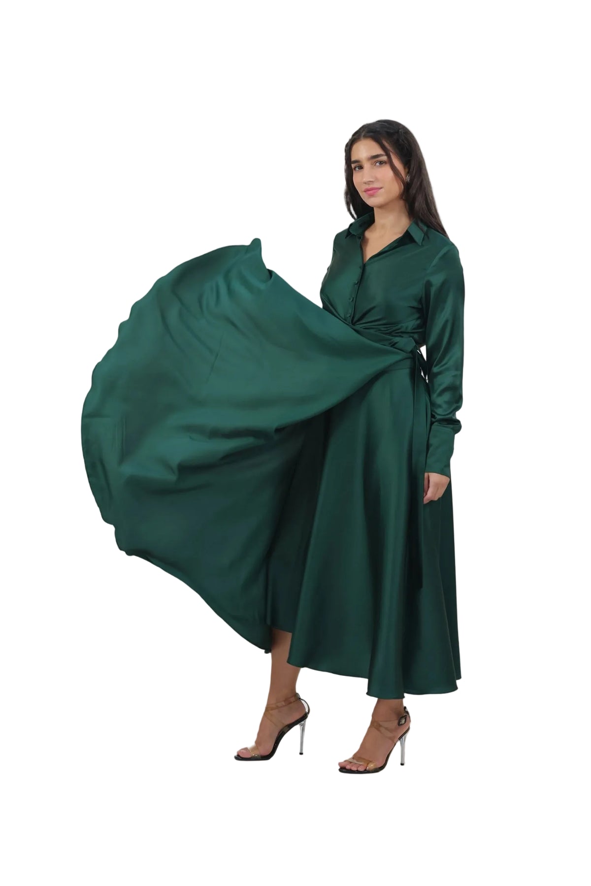 Princess Treatment Only - Women's Silk Wrap Maxi Skirt Set