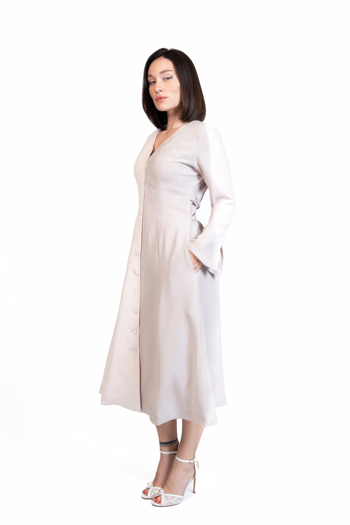 Put Together - Corset-Back Button-Through Dress