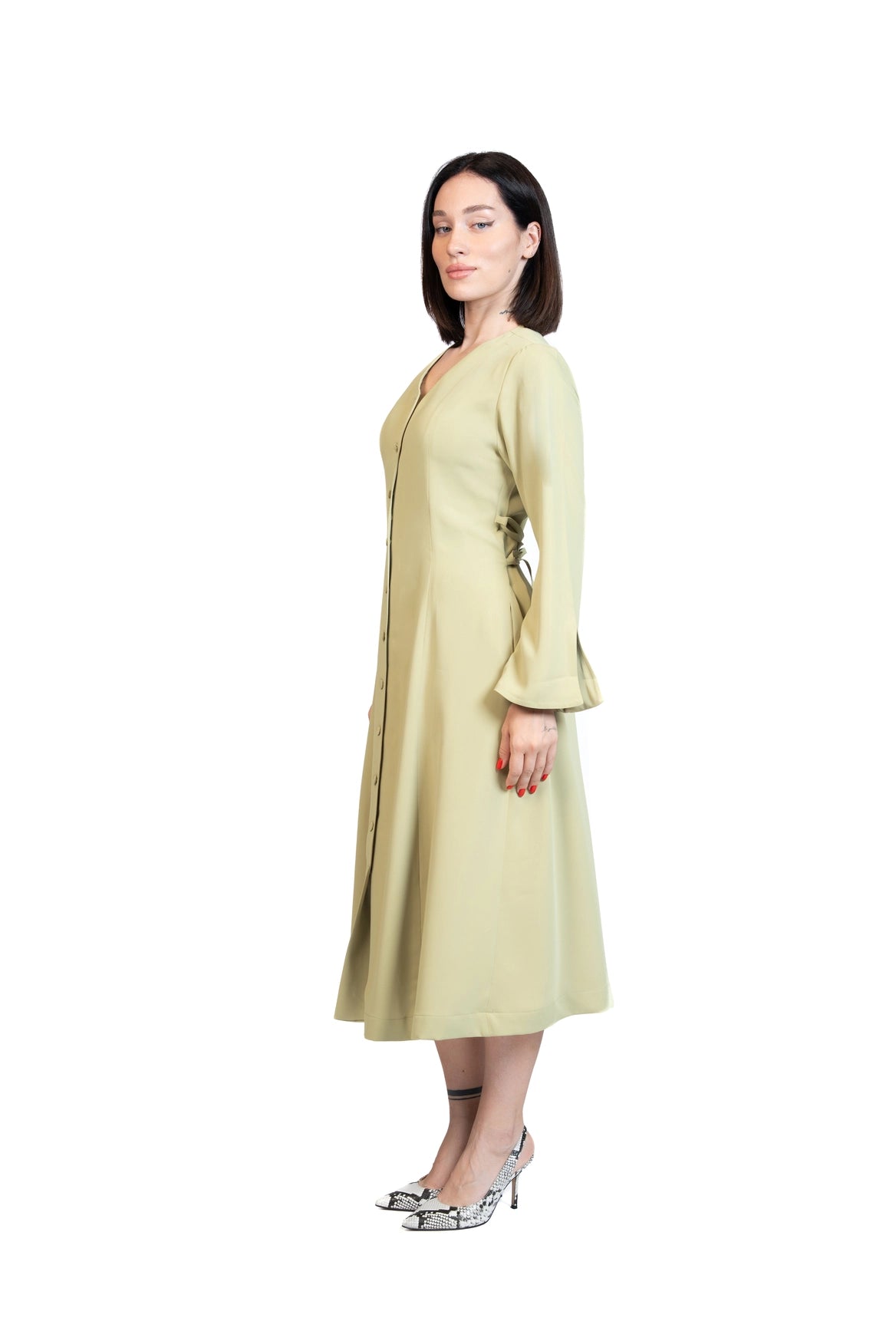 Put Together - Corset-Back Button-Through Dress