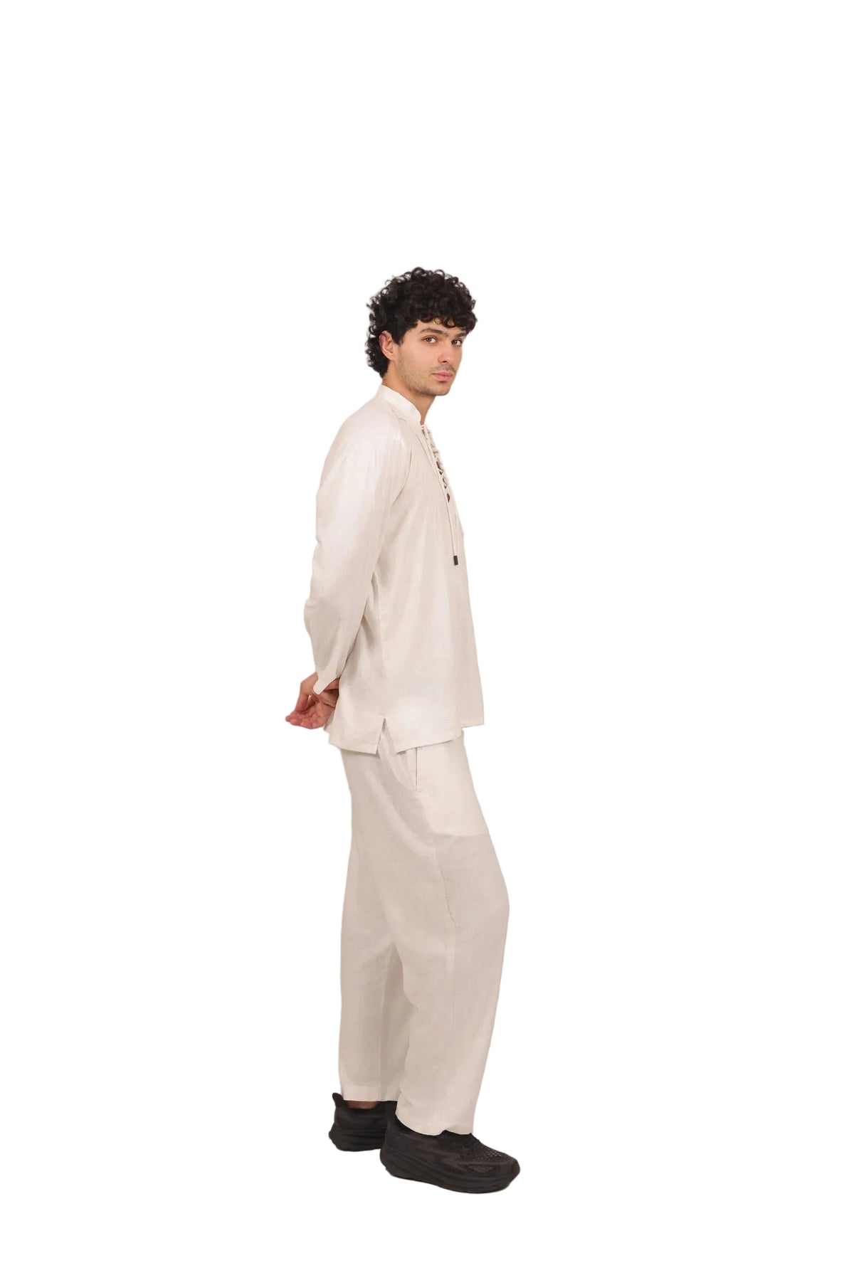 Drawstring - Men's Linen Co-ord Set