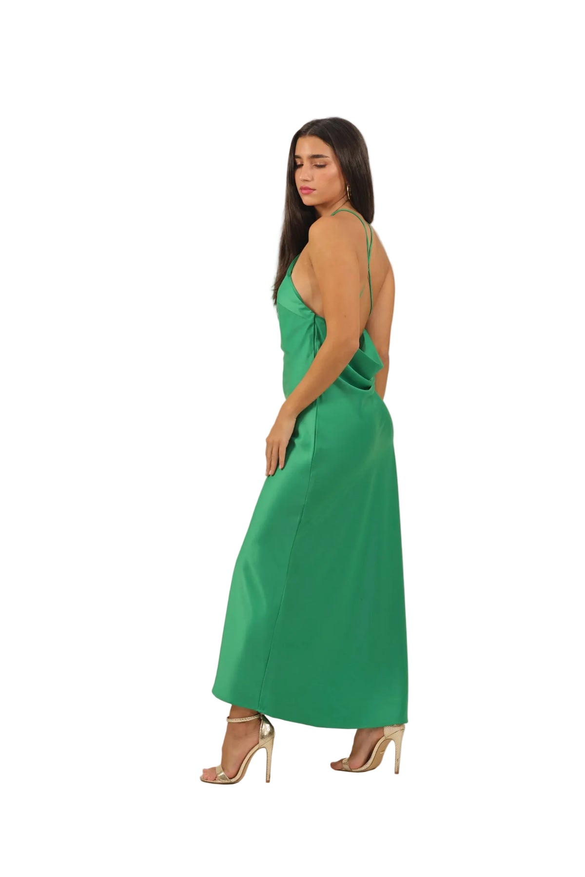 Dynasty - Women's Backless Crepe Maxi Dress
