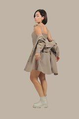 Stripe Show - Women's Linen 3-Piece Set