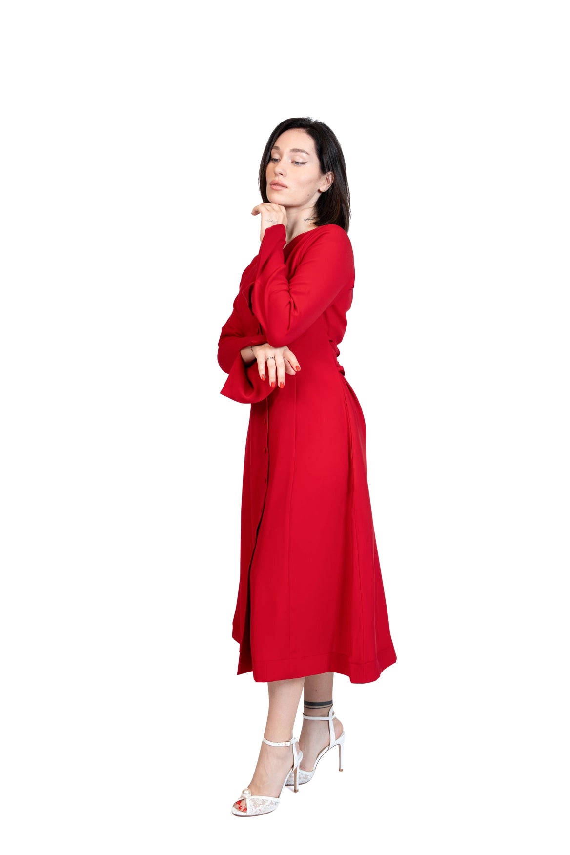 Put Together - Corset-Back Button-Through Dress