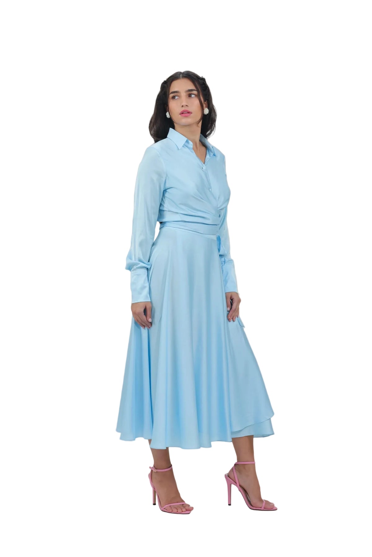 Princess Treatment Only - Women's Silk Wrap Maxi Skirt Set