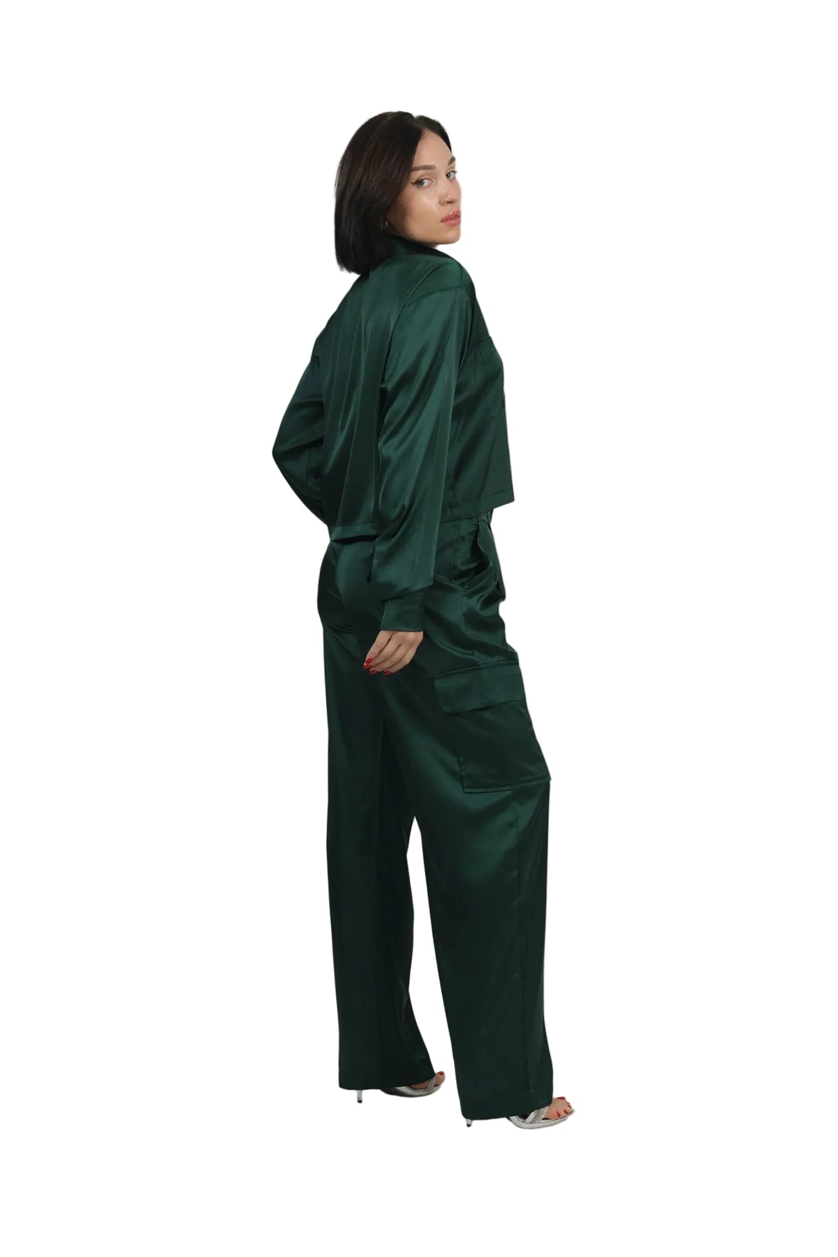 Soft Rebel - Women's Silk Cargo Co-ord Set