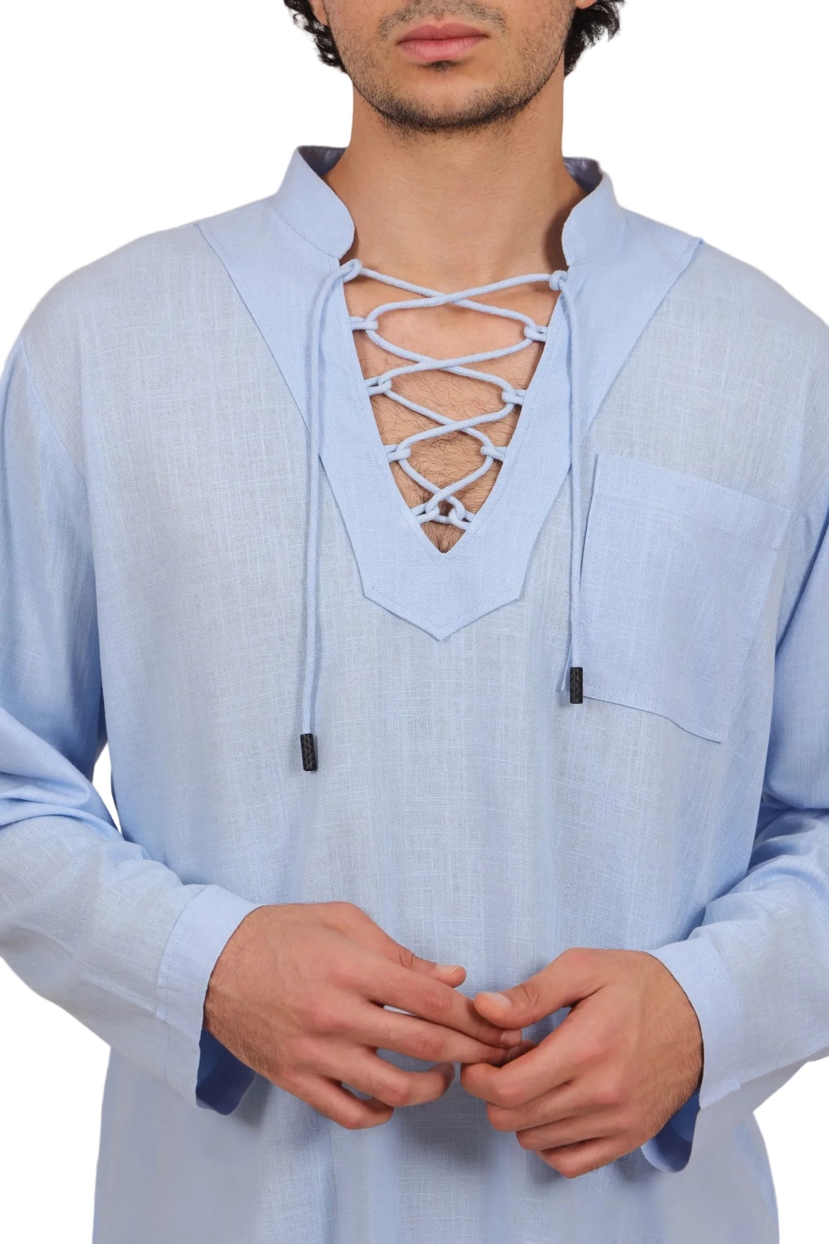 Drawstring - Men's Linen Co-ord Set