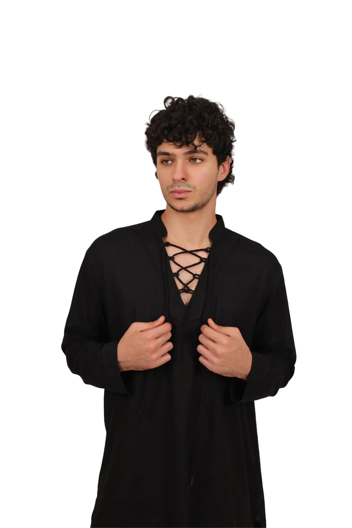 Drawstring - Men's Linen Co-ord Set