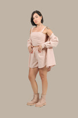 Stripe Show - Women's Linen 3-Piece Set