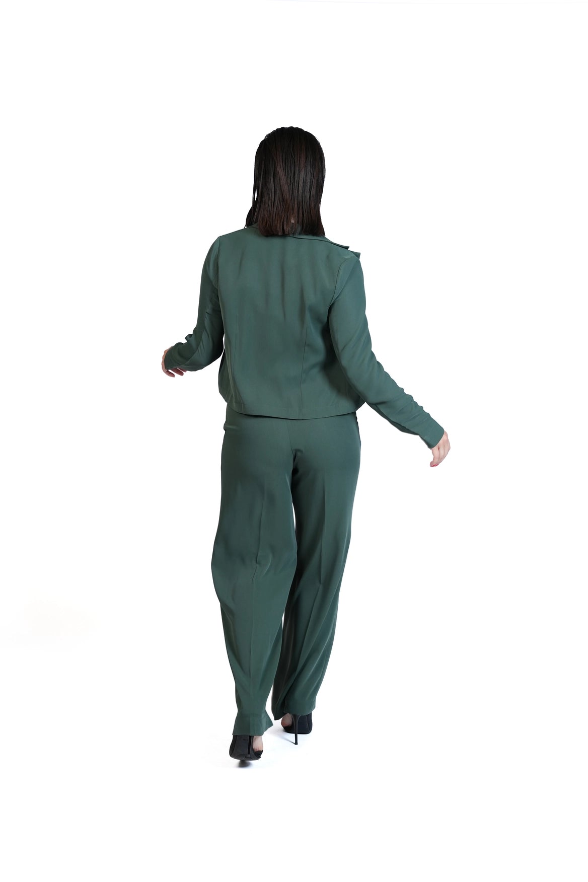 First Impression - Cropped Blazer 3-Piece Tailored Set