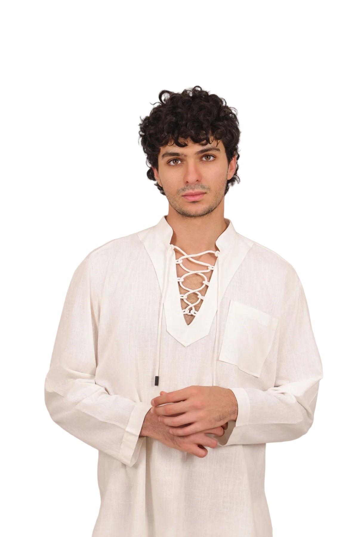Drawstring - Men's Linen Co-ord Set