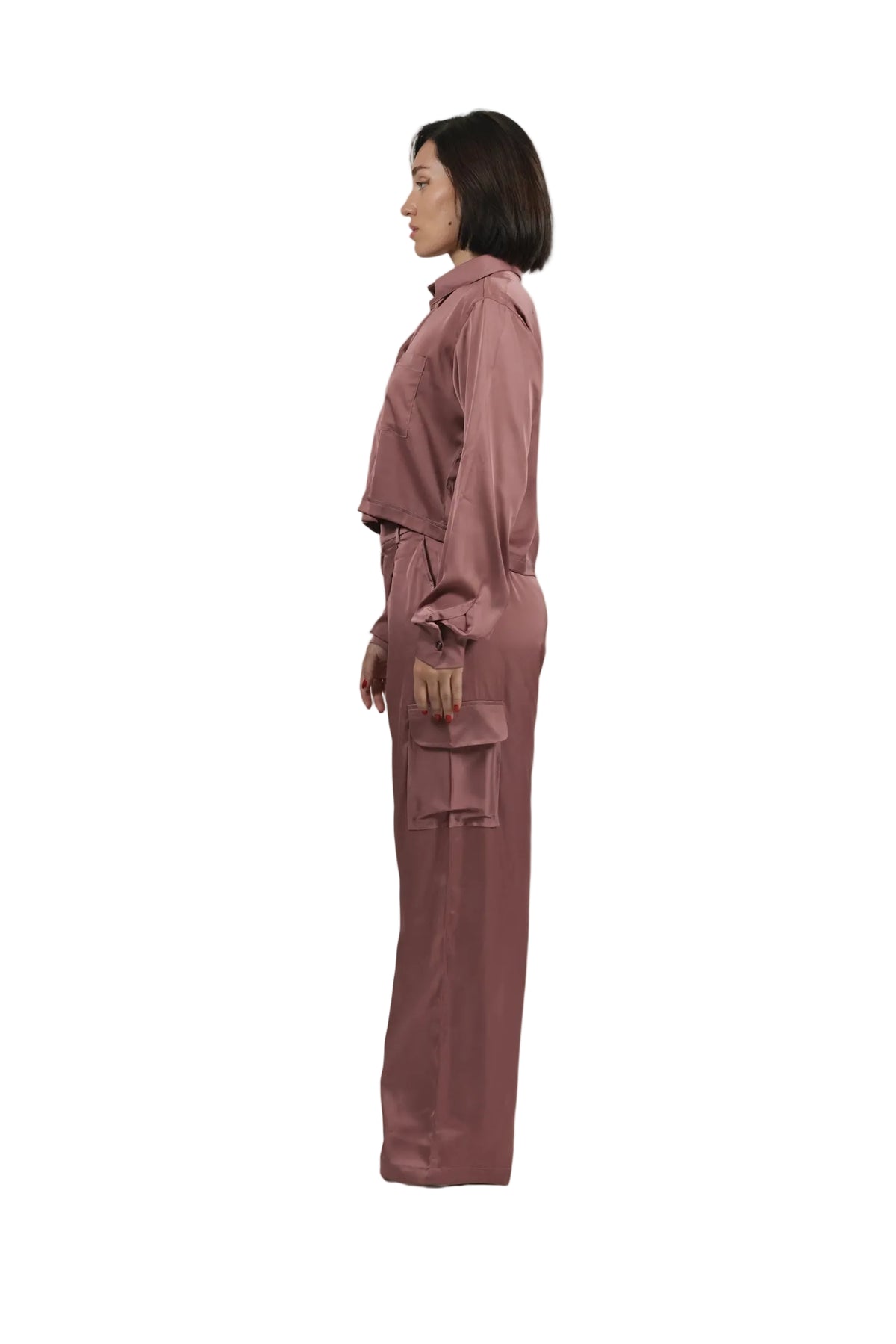 Soft Rebel - Women's Silk Cargo Co-ord Set