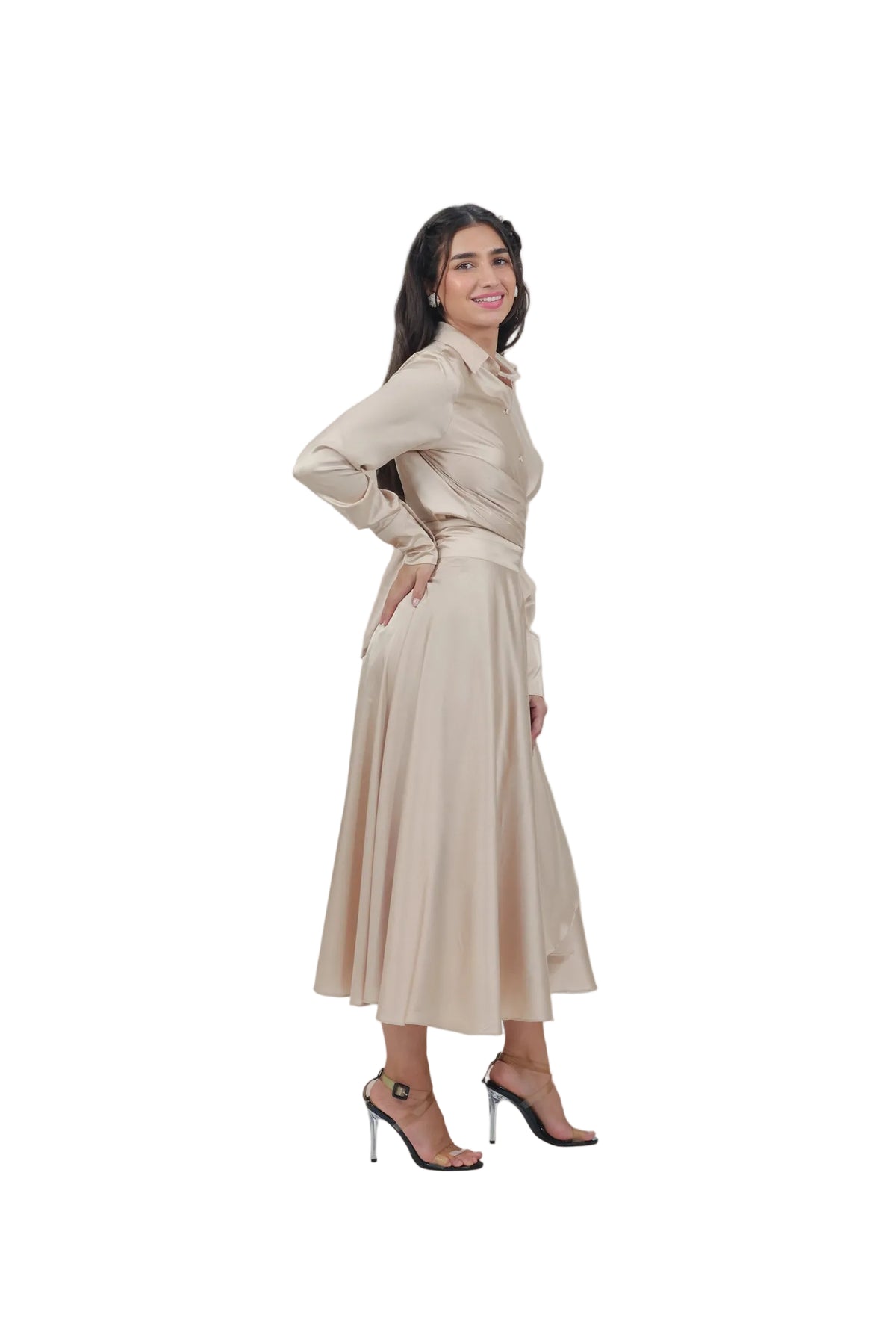 Princess Treatment Only - Women's Silk Wrap Maxi Skirt Set