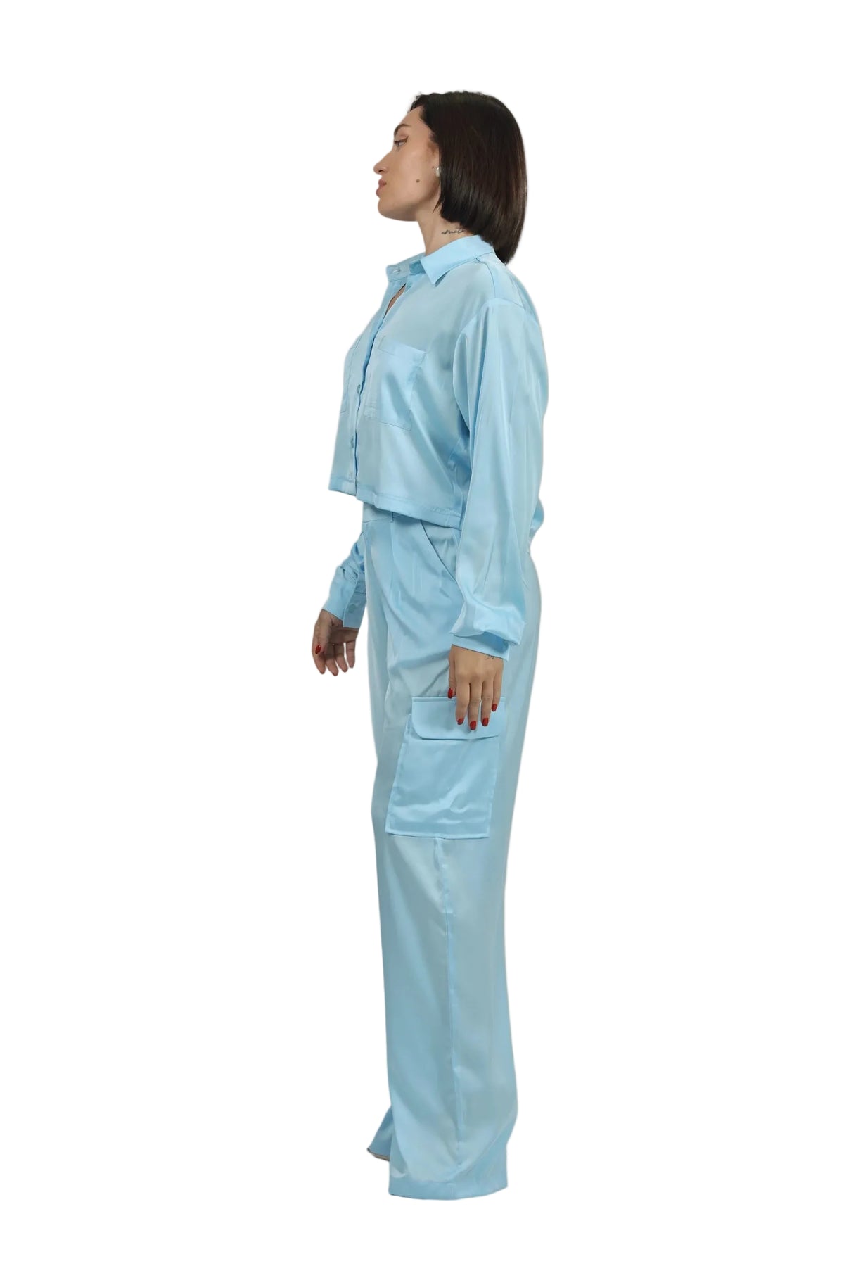 Soft Rebel - Women's Silk Cargo Co-ord Set