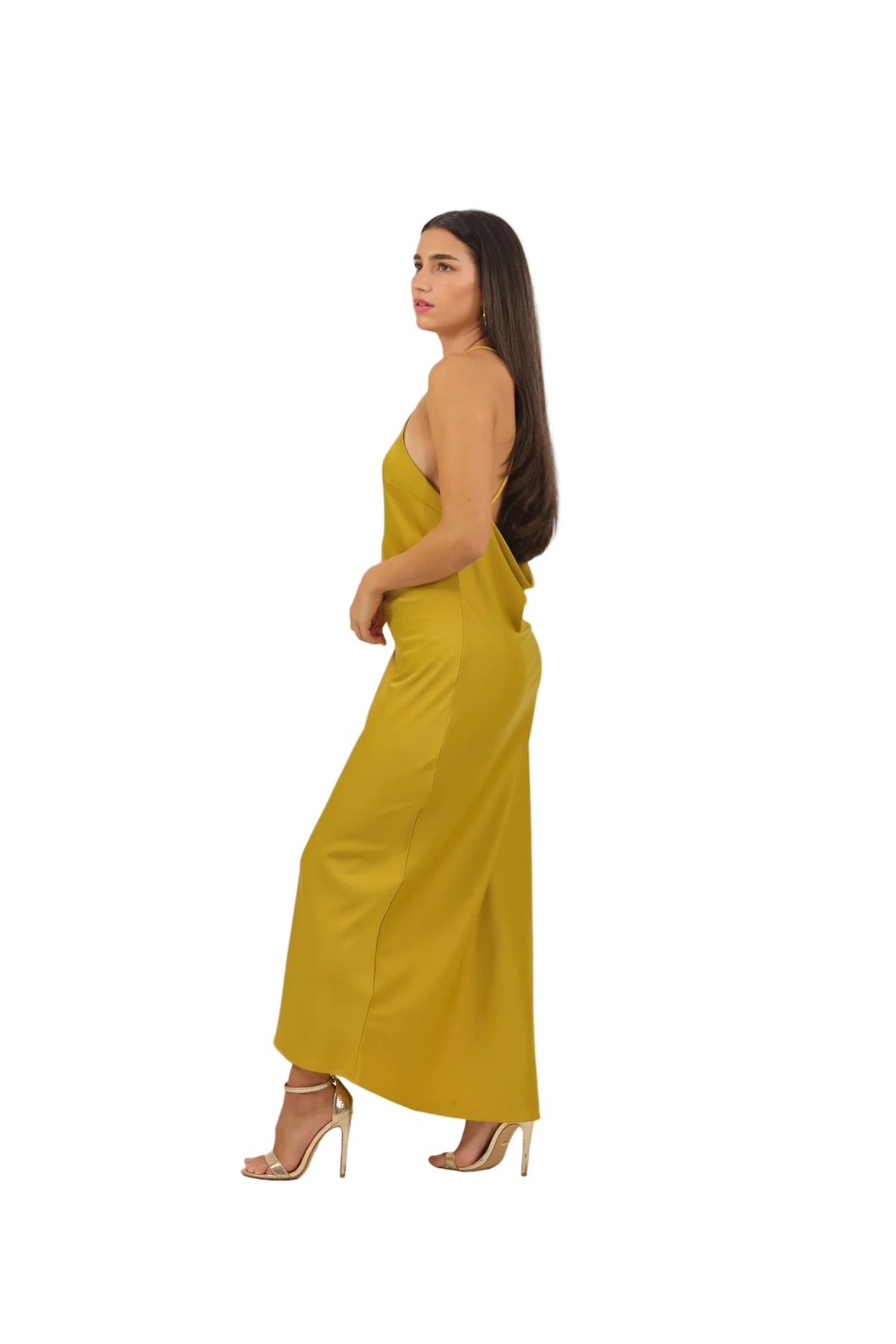 Dynasty - Women's Backless Crepe Maxi Dress
