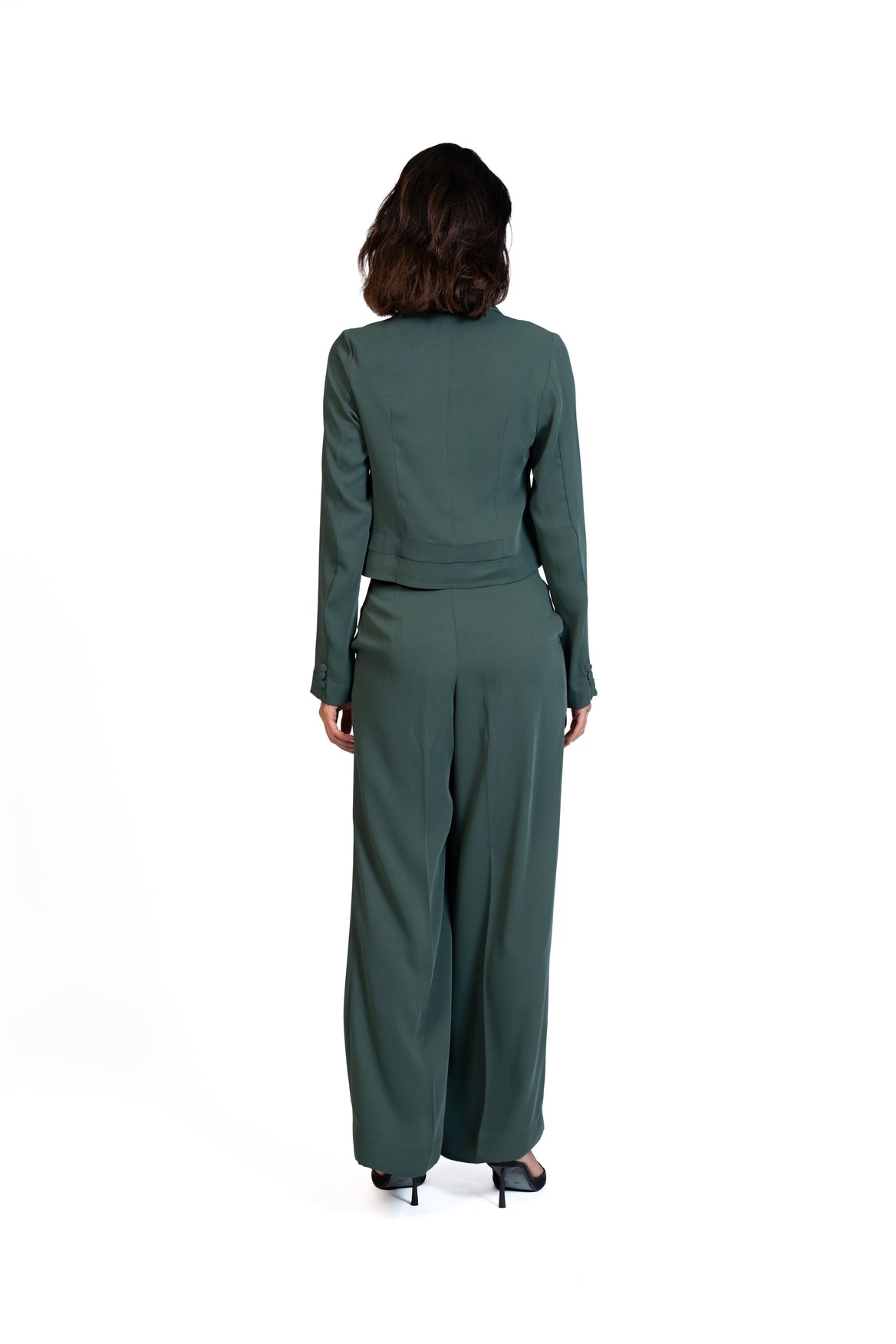 Between Places - Cropped Blazer 3-Piece Tailored Set