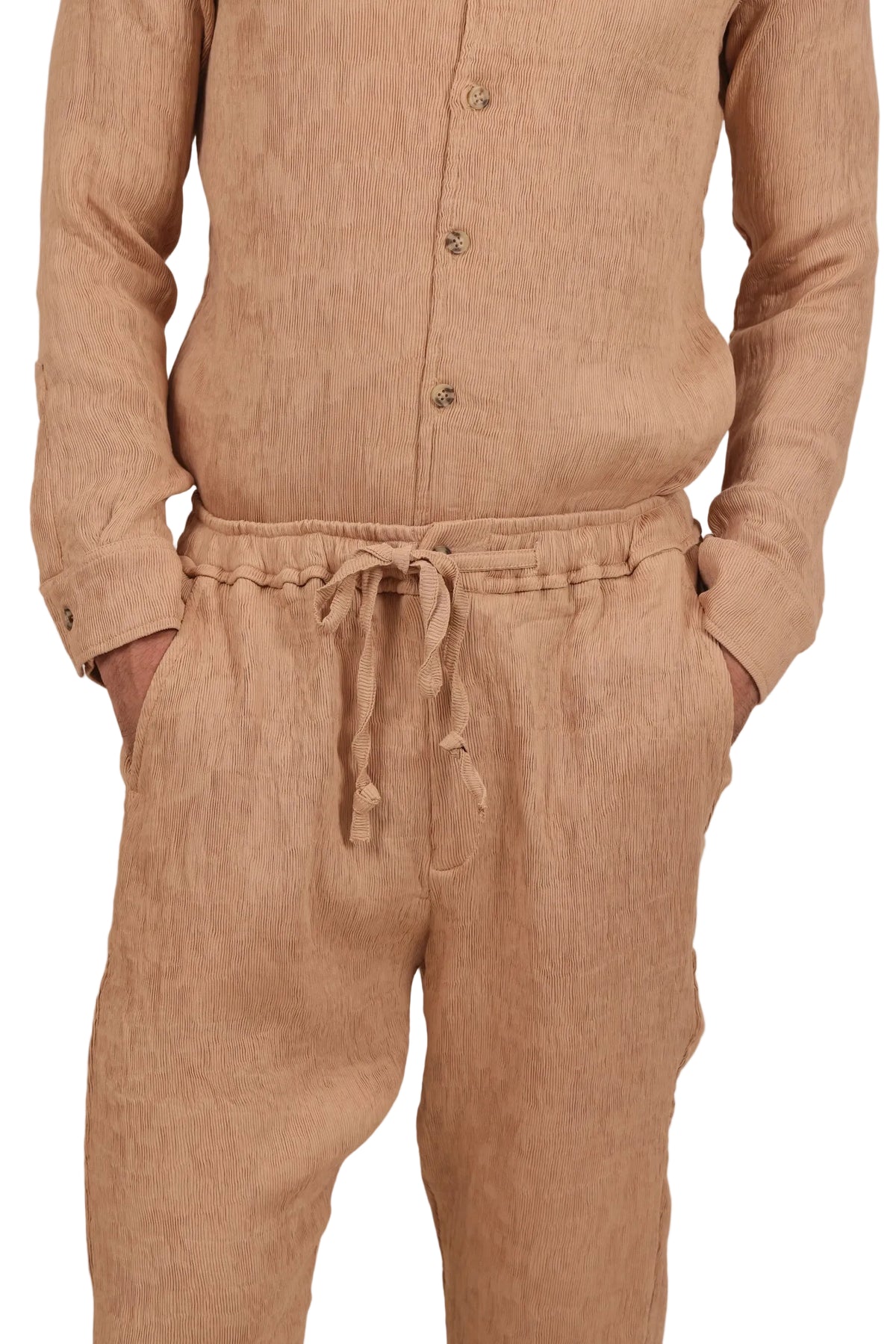 Waffle - Men's Crinkle Co-ord Set