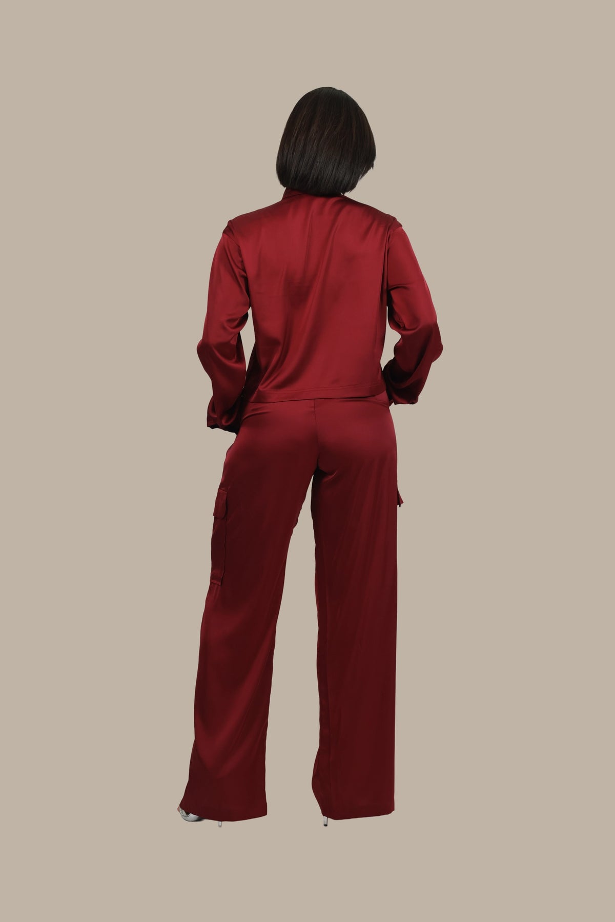 Soft Rebel - Women's Silk Cargo Co-ord Set