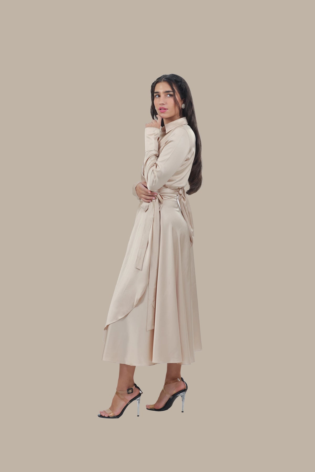 Princess Treatment Only - Women's Silk Wrap Maxi Skirt Set