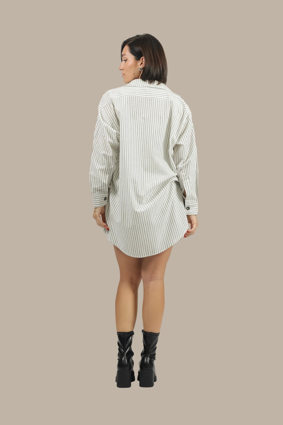 Stripe Show - Women's Striped Linen 3-Piece Set