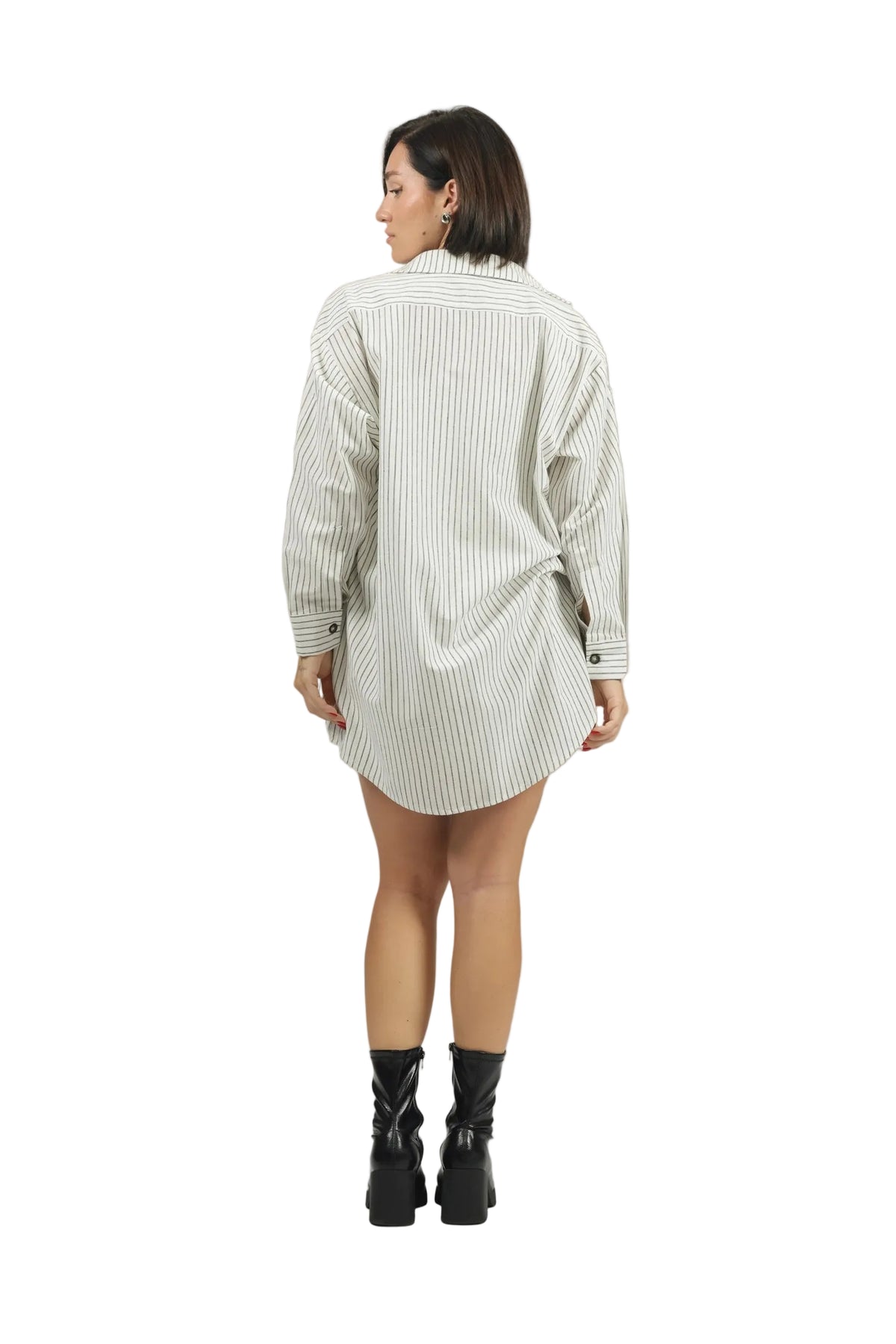 Stripe Show - Women's Striped Linen 3-Piece Set