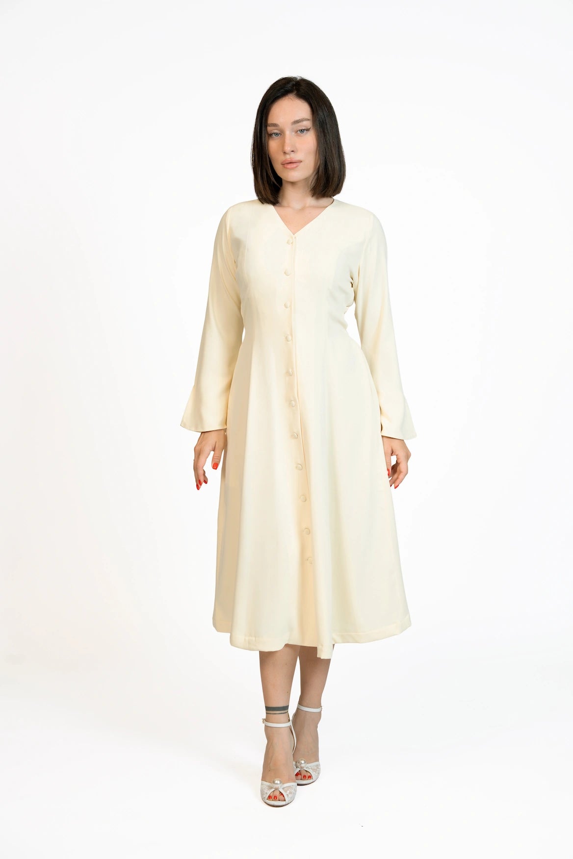 Put Together - Corset-Back Button-Through Dress