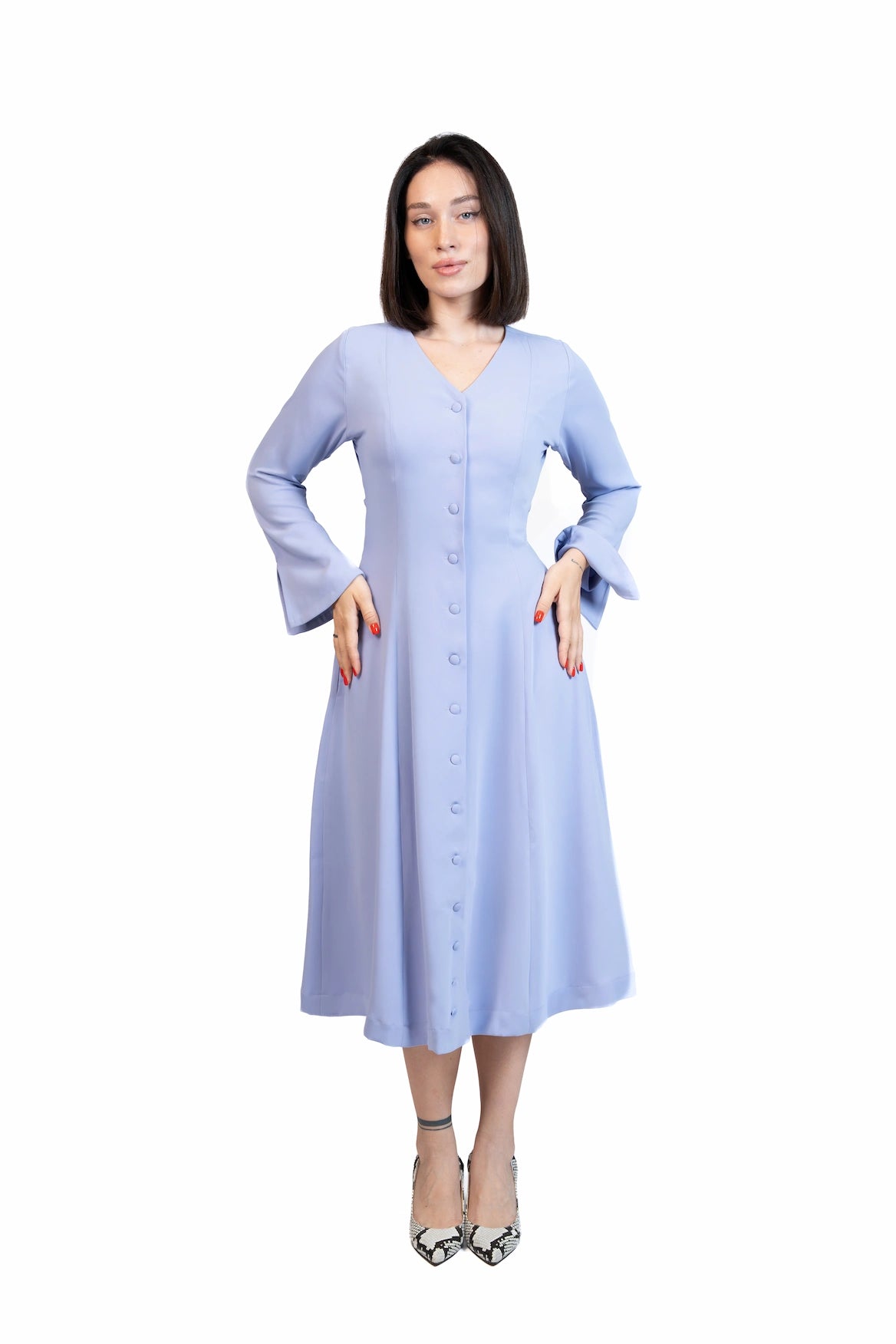 Put Together - Corset-Back Button-Through Dress