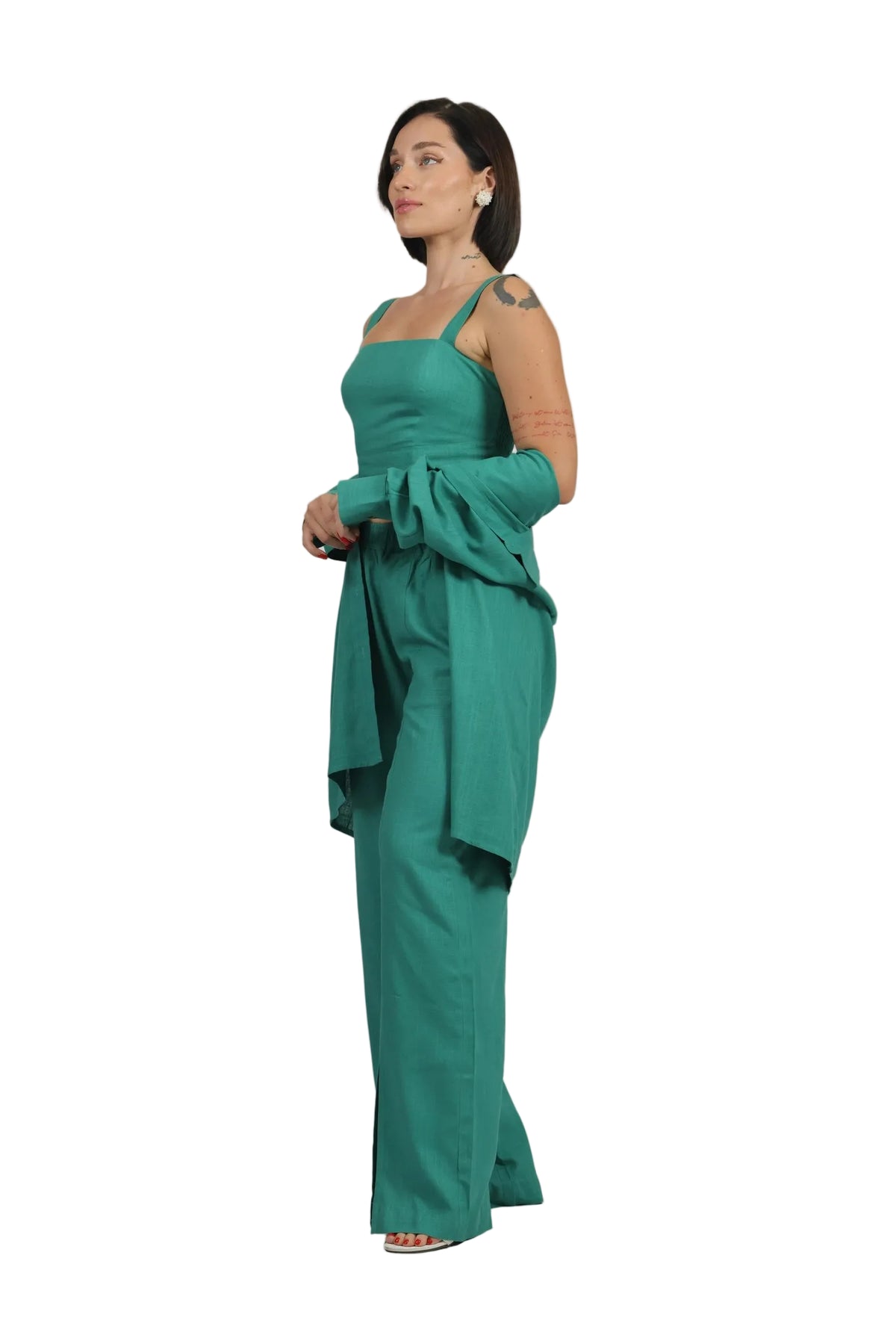 Total Babe Trio - Women's Linen 3-Piece Co-ord Set