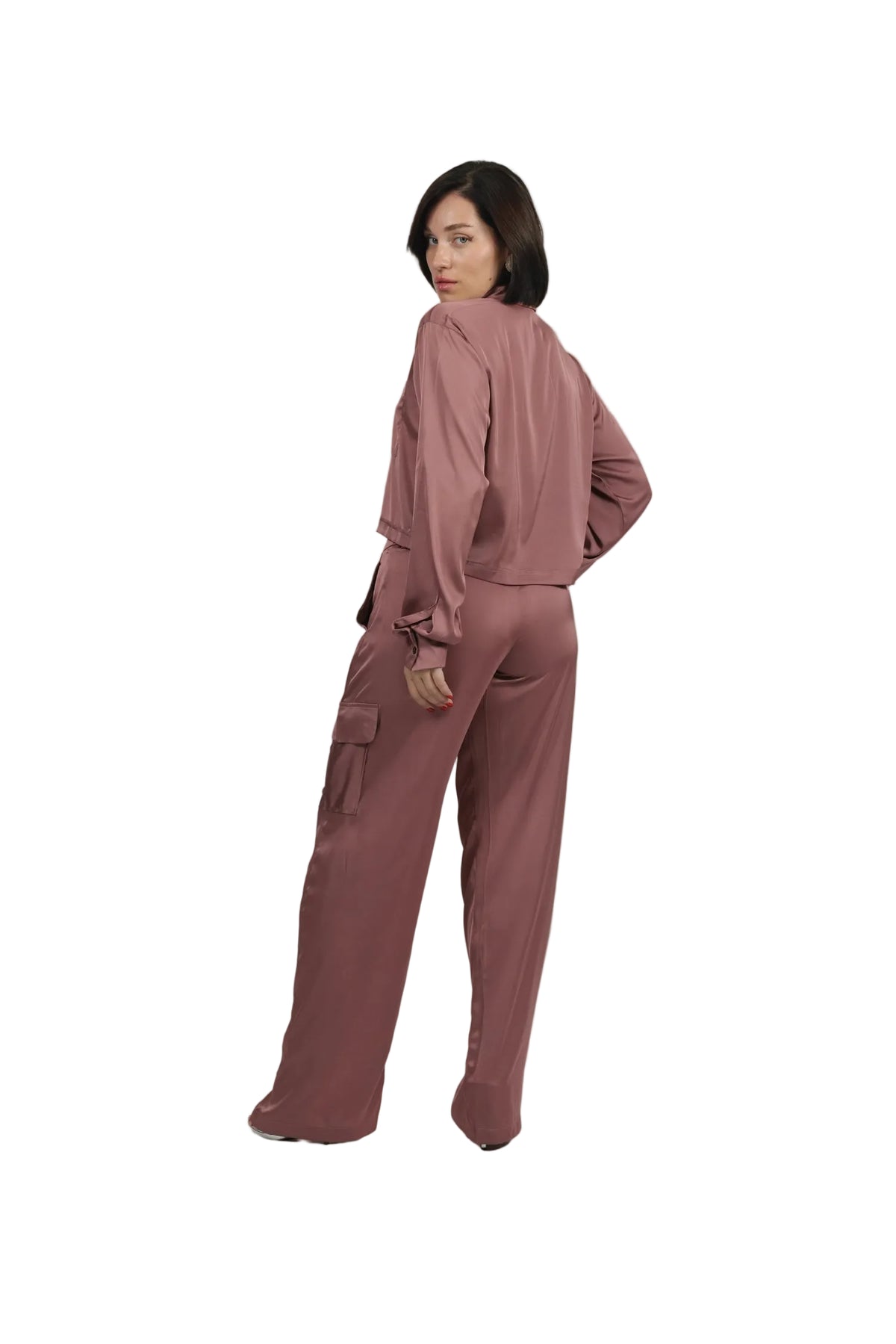 Soft Rebel - Women's Silk Cargo Co-ord Set