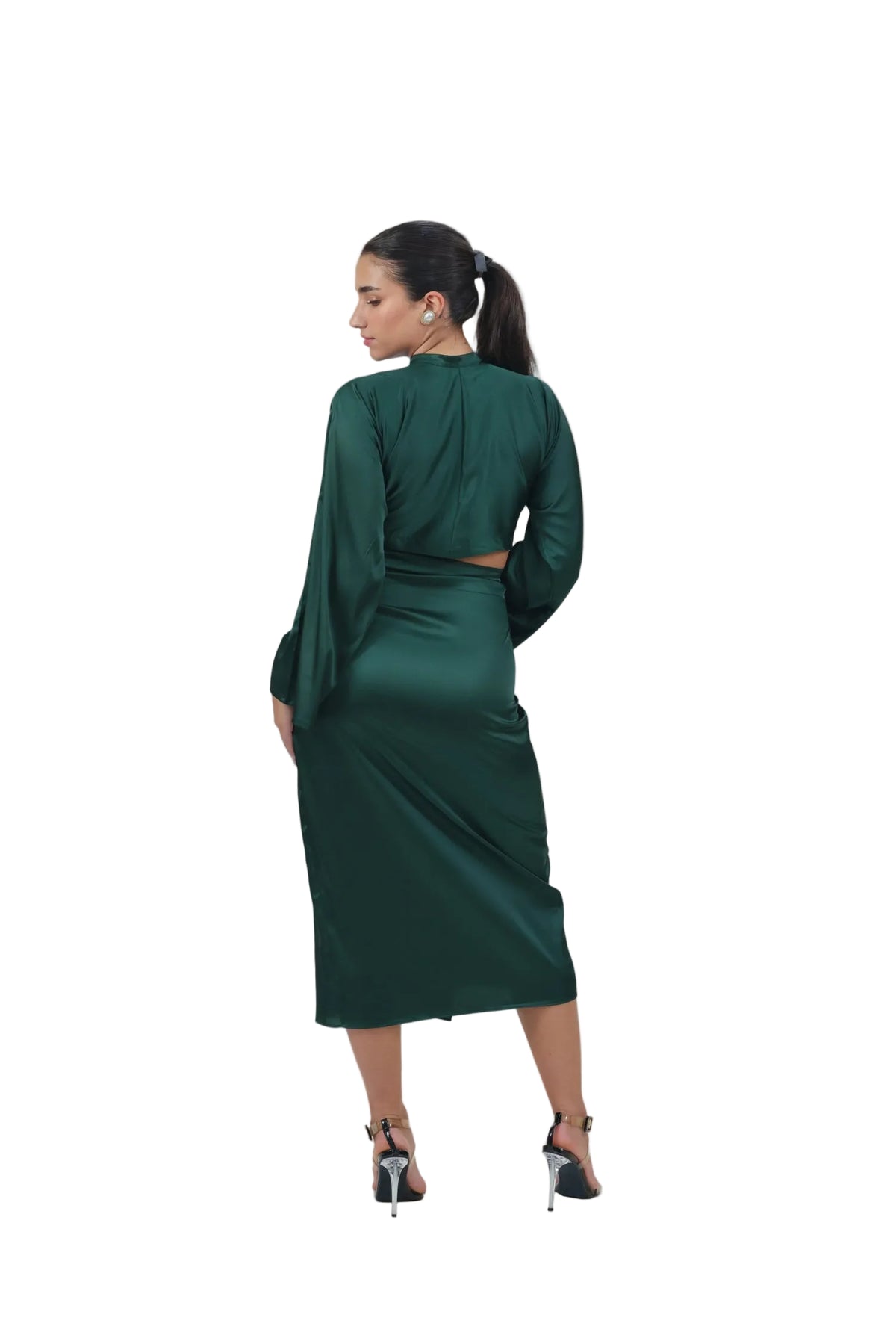 She's the Moment - Women's Silk Wrap Skirt Set