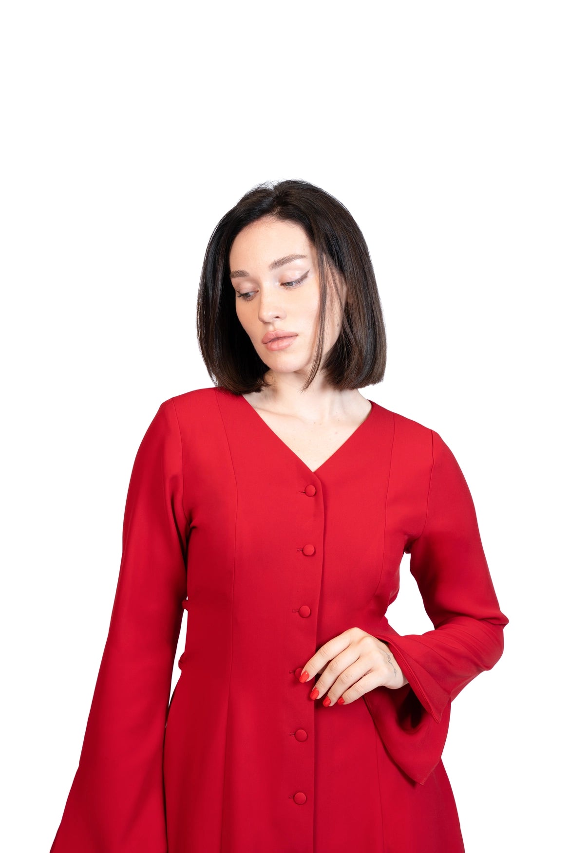 Put Together - Corset-Back Button-Through Dress