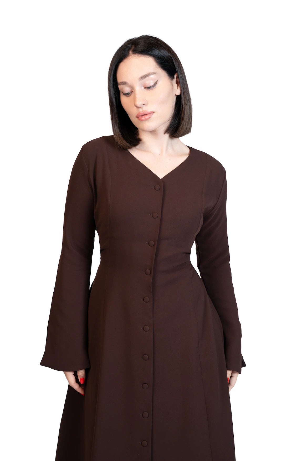 Put Together - Corset-Back Button-Through Dress