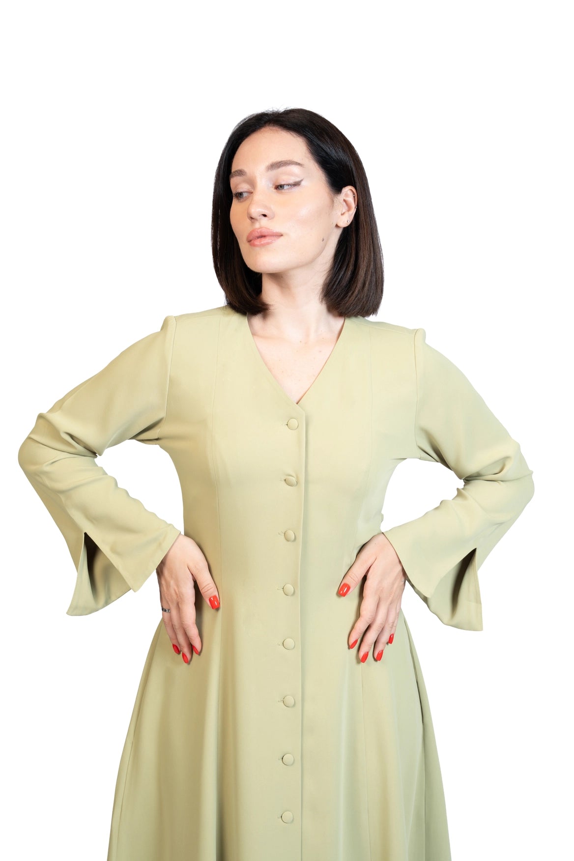 Put Together - Corset-Back Button-Through Dress