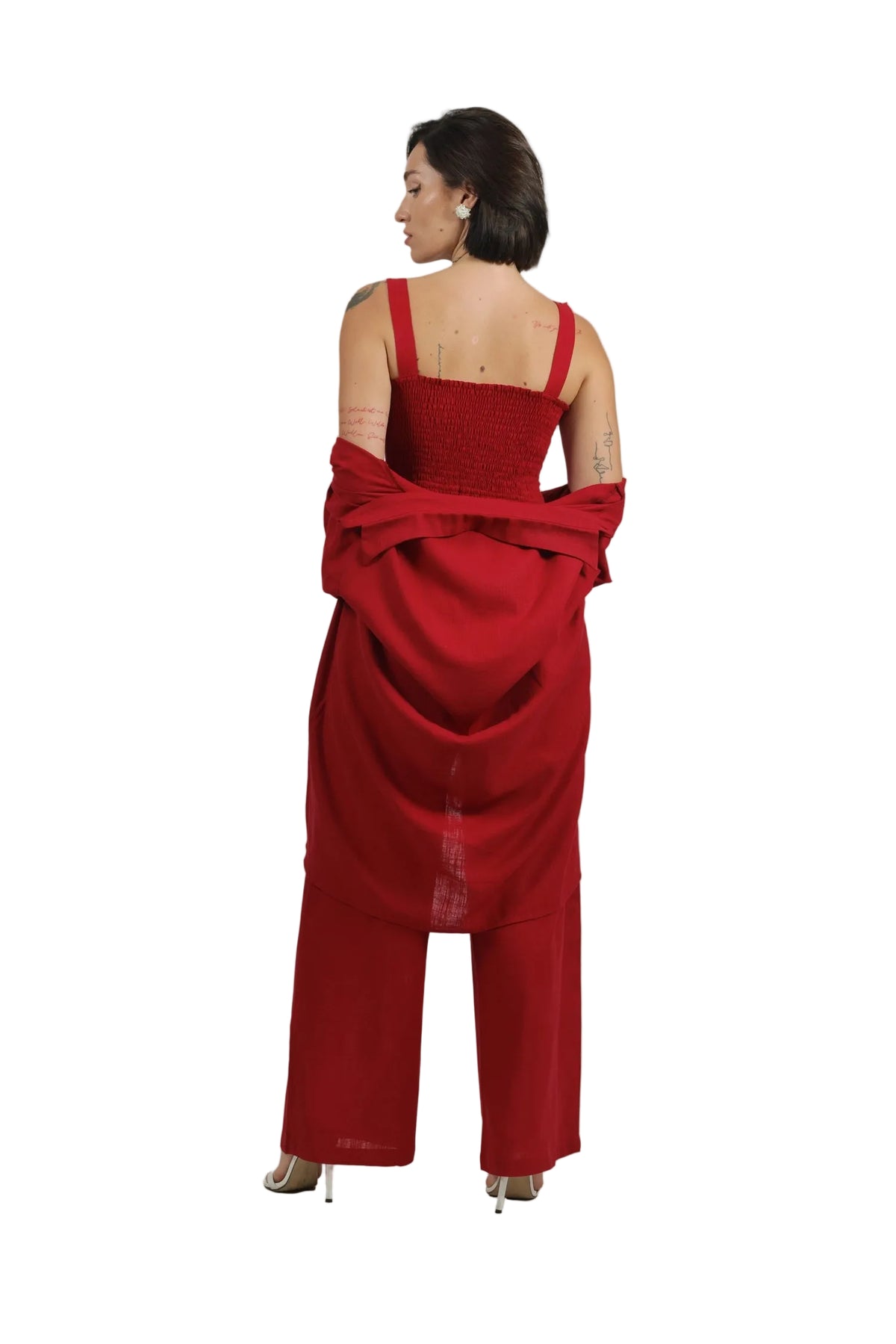 Total Babe Trio - Women's Linen 3-Piece Co-ord Set