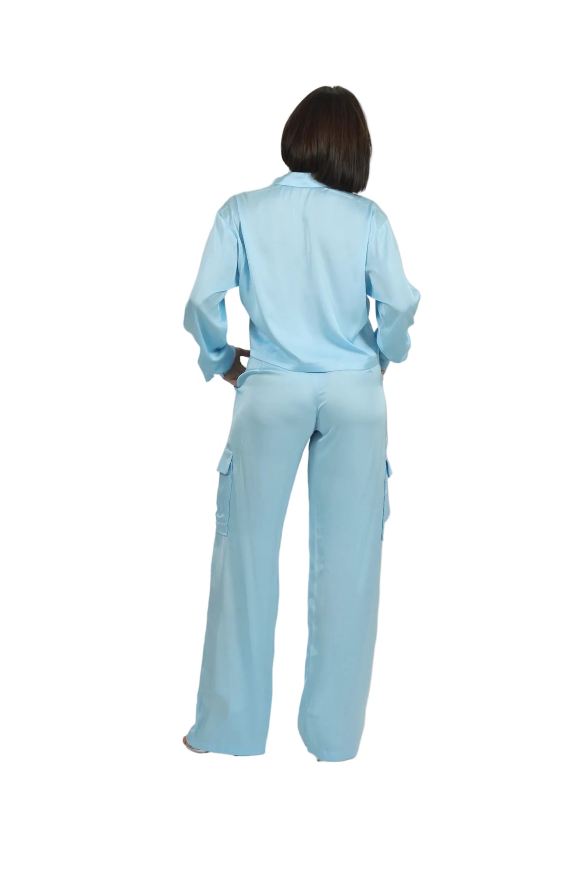 Soft Rebel - Women's Silk Cargo Co-ord Set