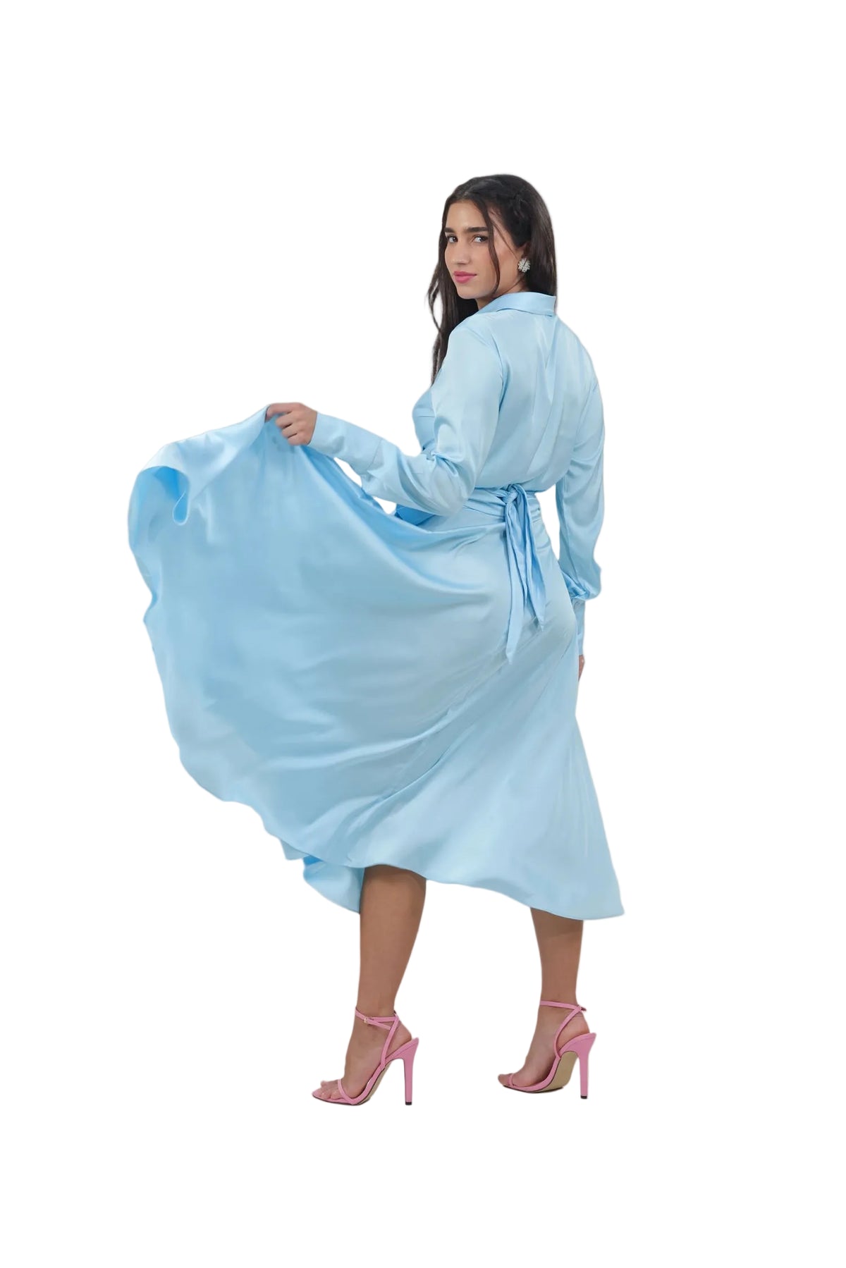 Princess Treatment Only - Women's Silk Wrap Maxi Skirt Set
