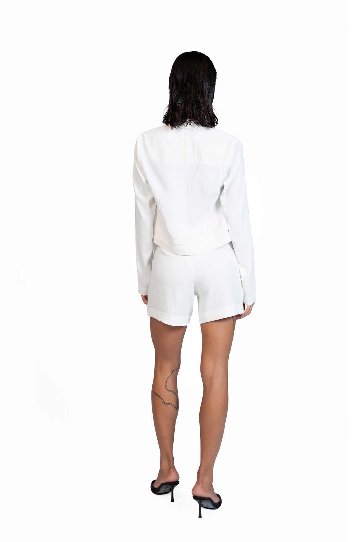 Between Places - Cropped Blazer 3-Piece Tailored Set
